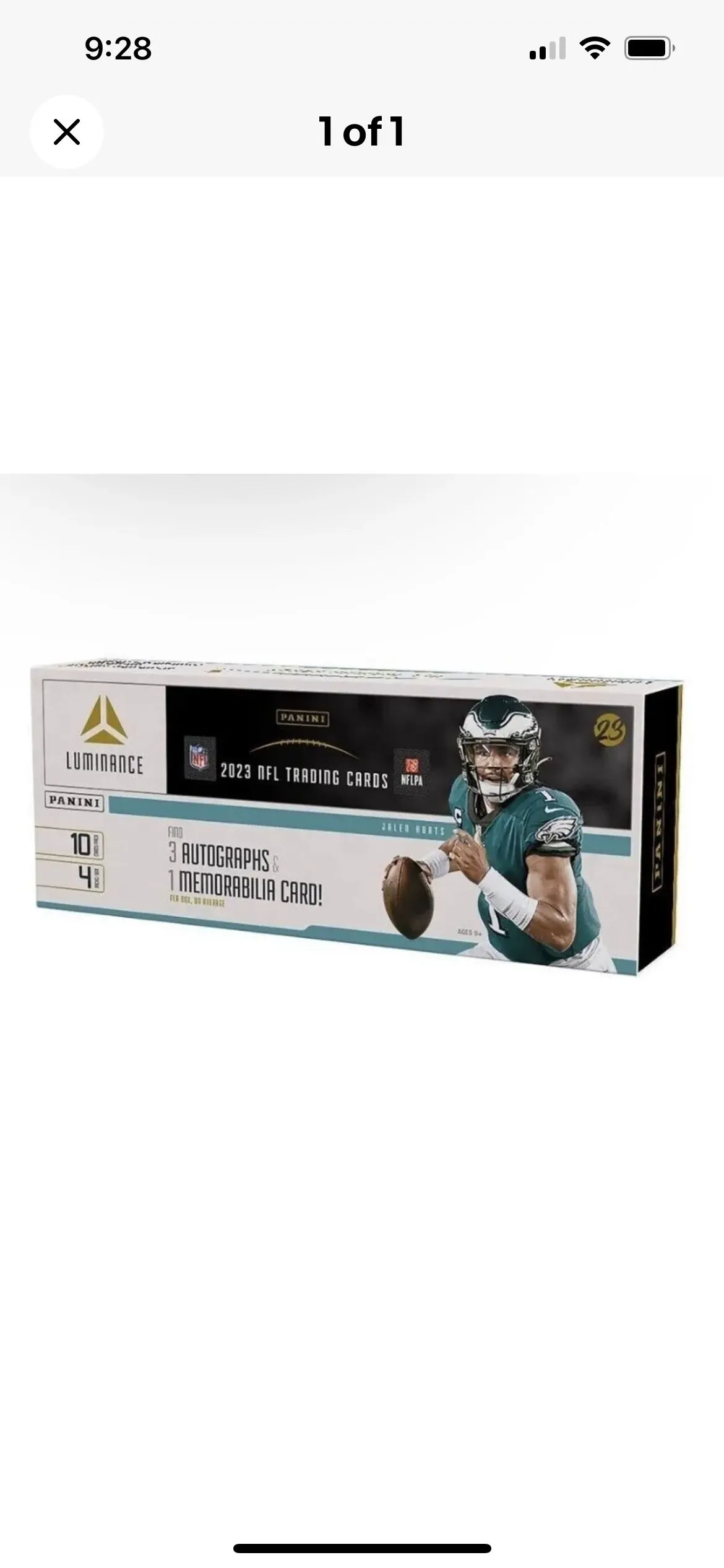 Product image for 2023 Panini Luminance Hobby Box