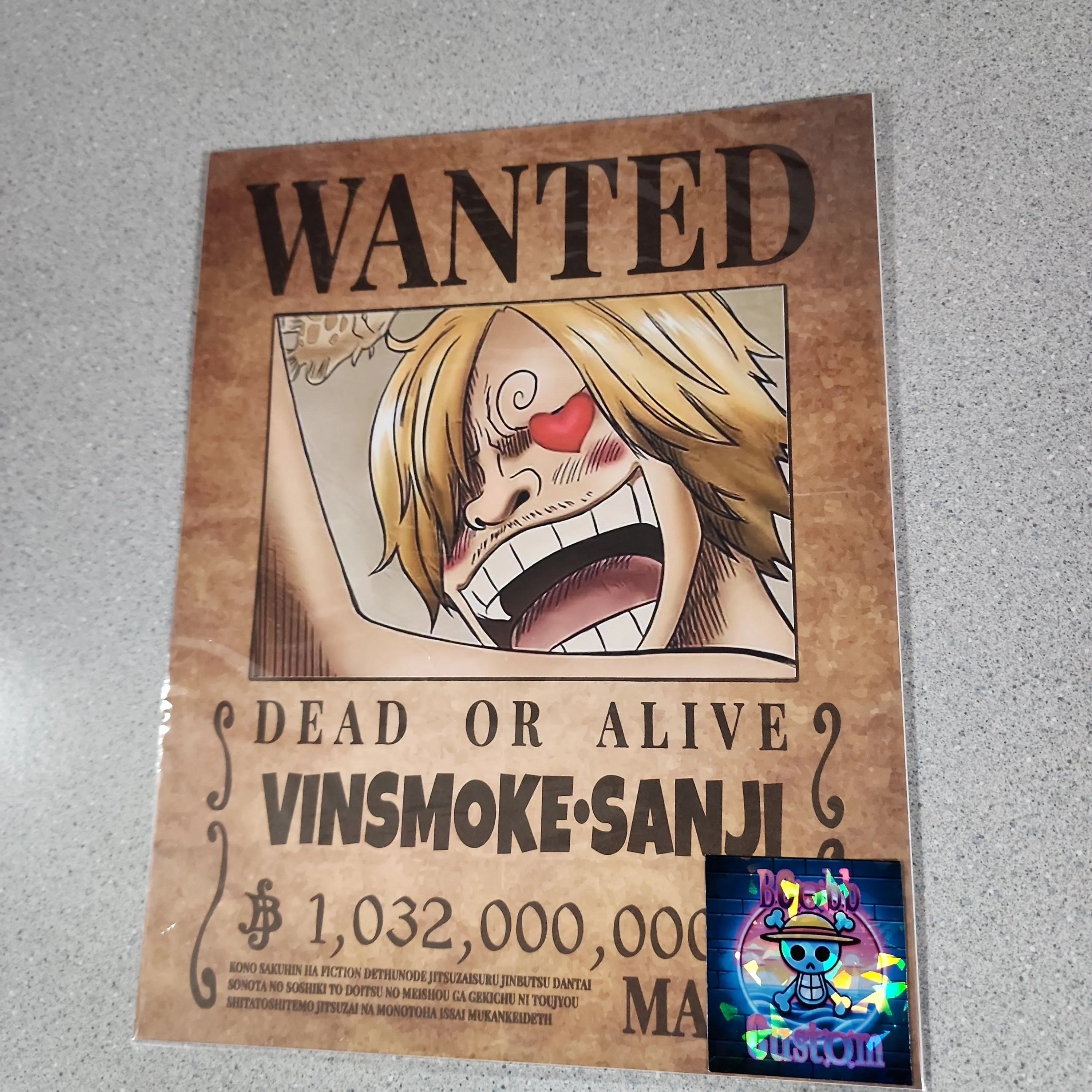 Product image for Vinsmoke Sanji Wanted Poster