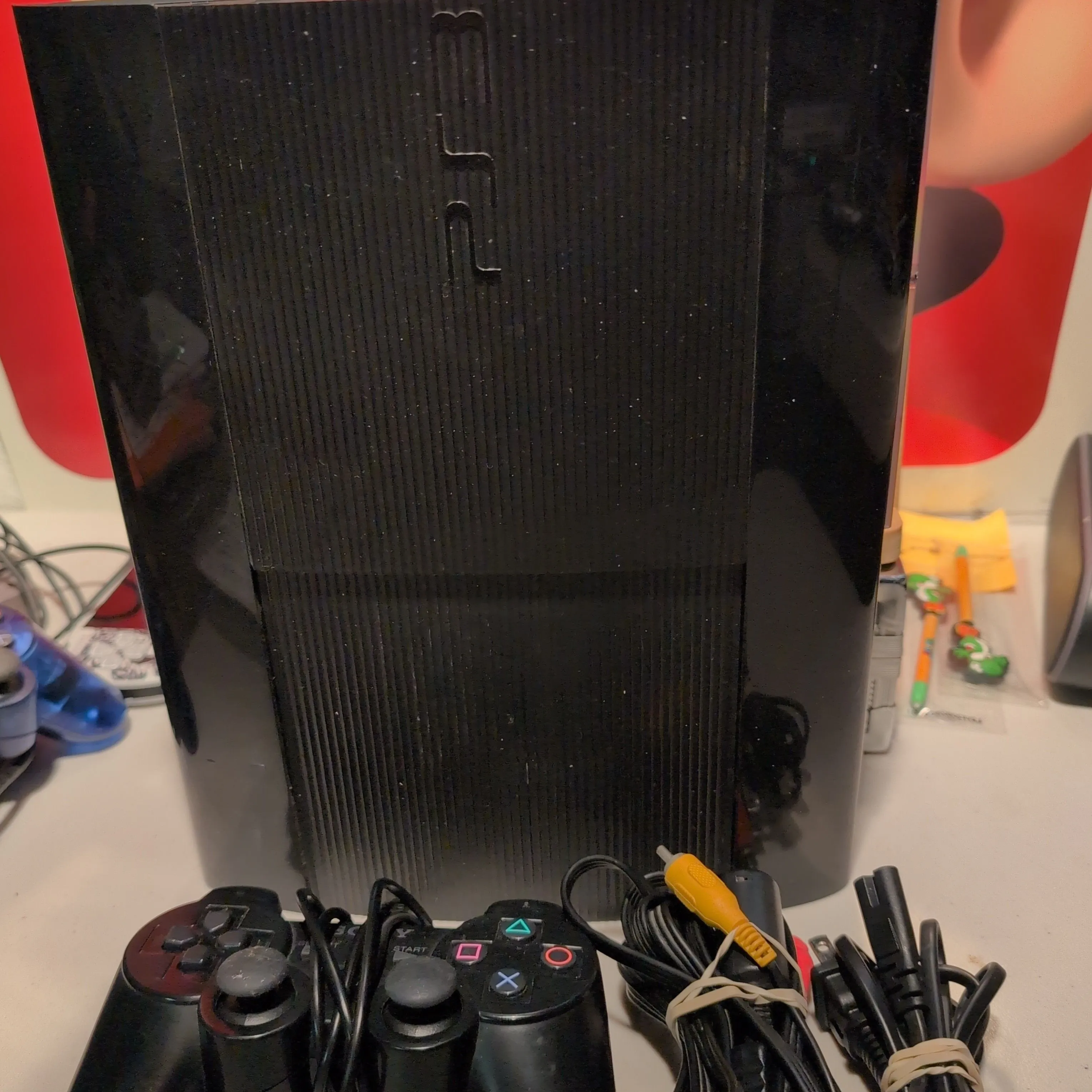 Product image for Sony PlayStation 3 super slim console bundle. tested 