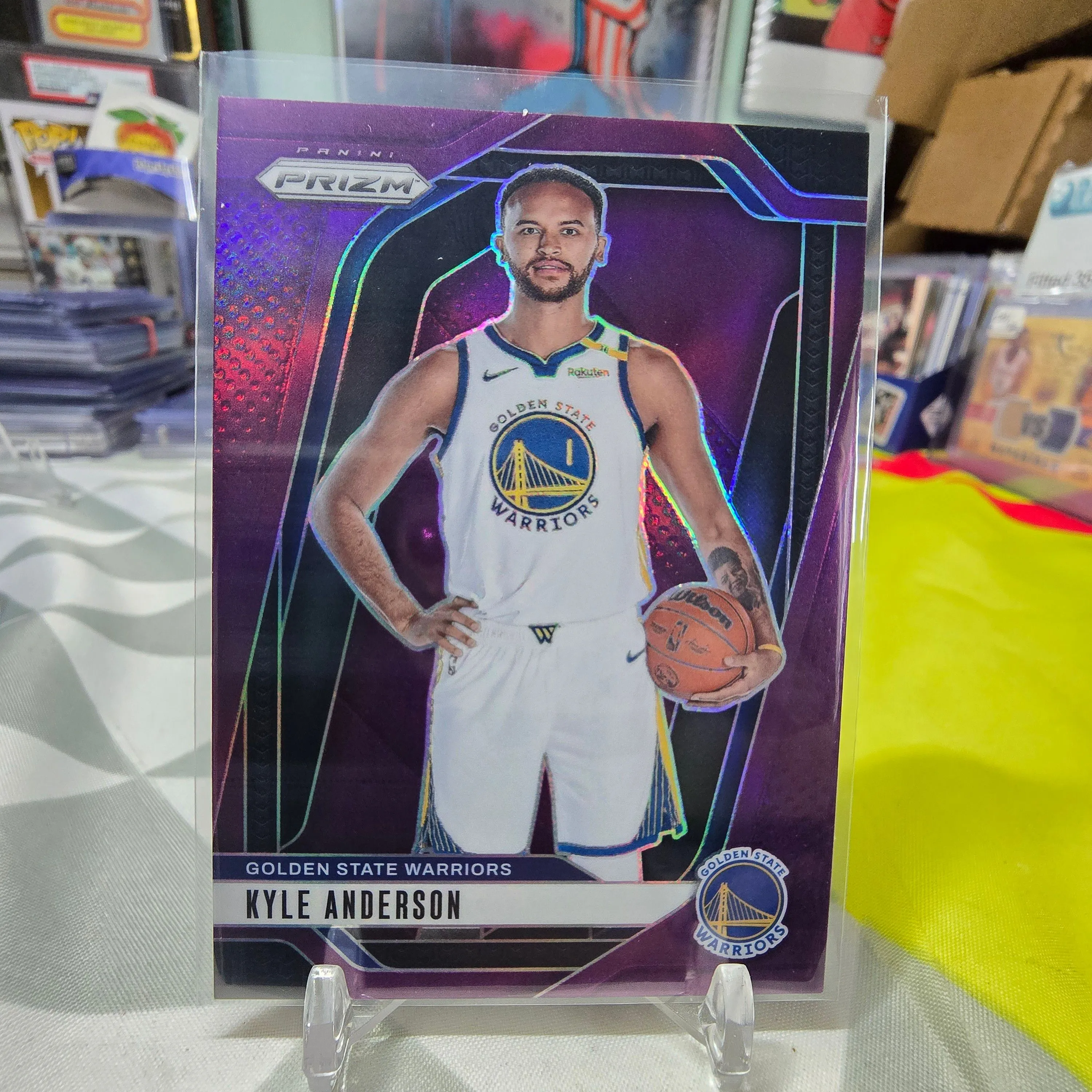 Product image for 2024 Panini Prizm Kyle Anderson /99 Purple Prizm #37 Golden State Warriors Heat