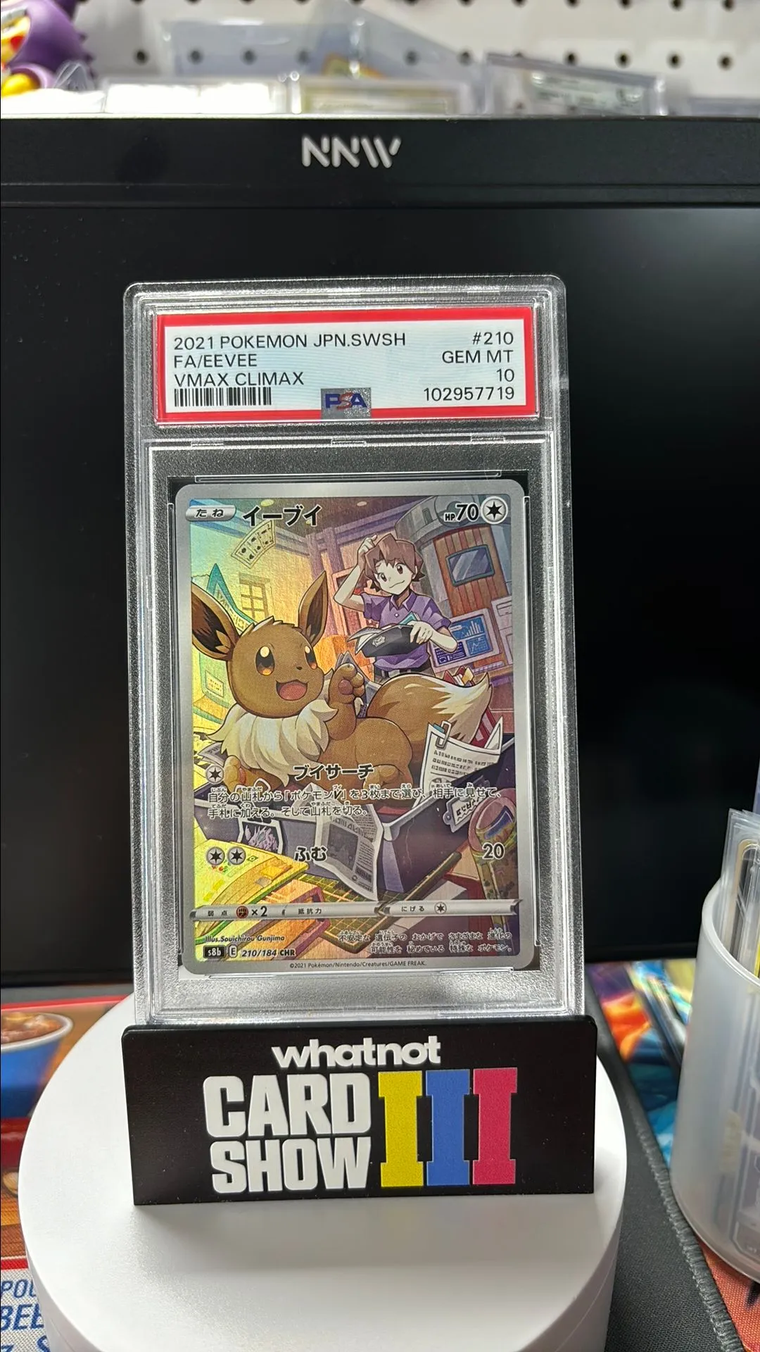 Product image for PSA 10 Pokémon Eevee Vmax Climax CHR Japanese (a-65