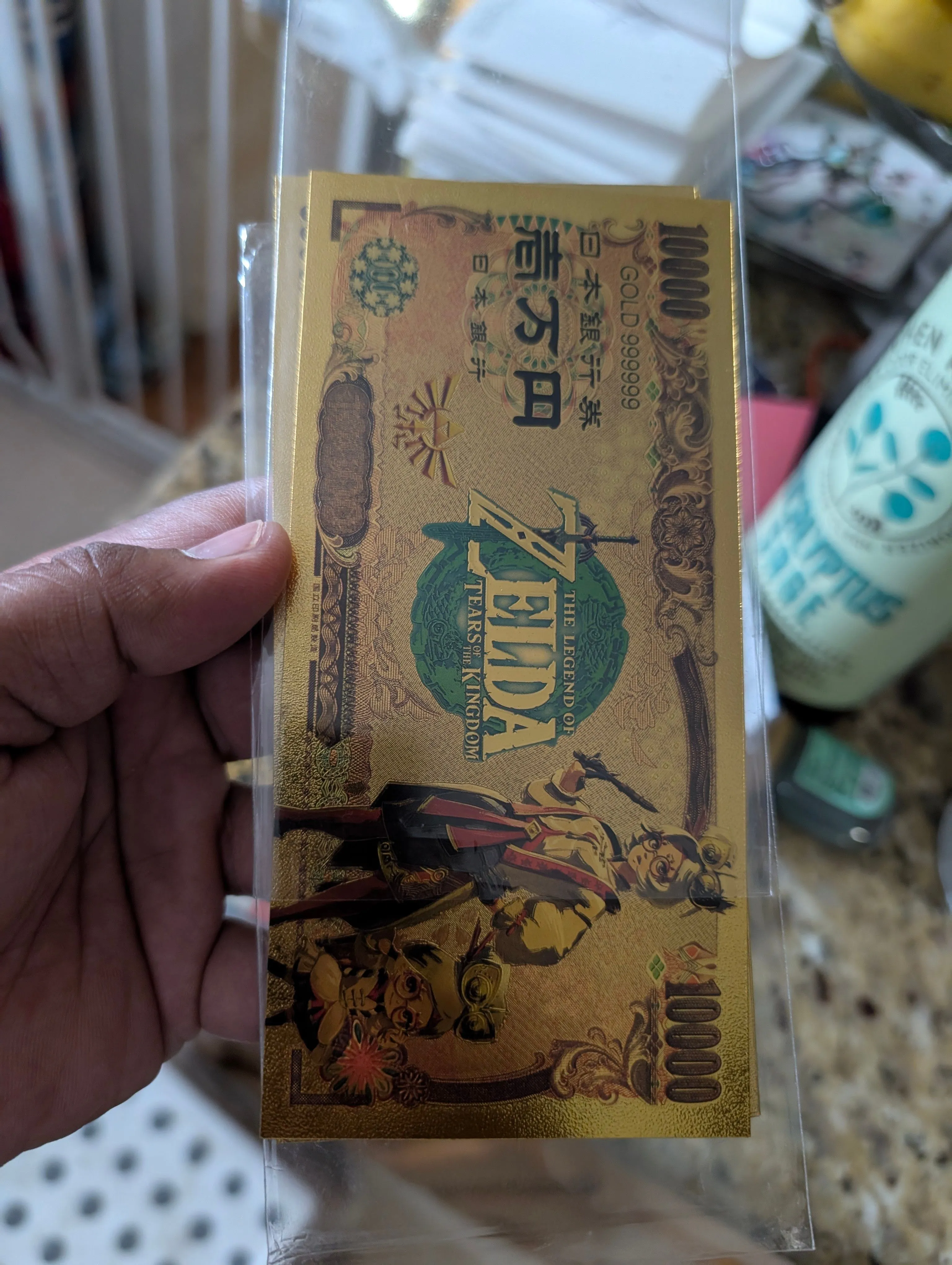 Product image for Random Zelda Themed Gold Plated Bank Note
