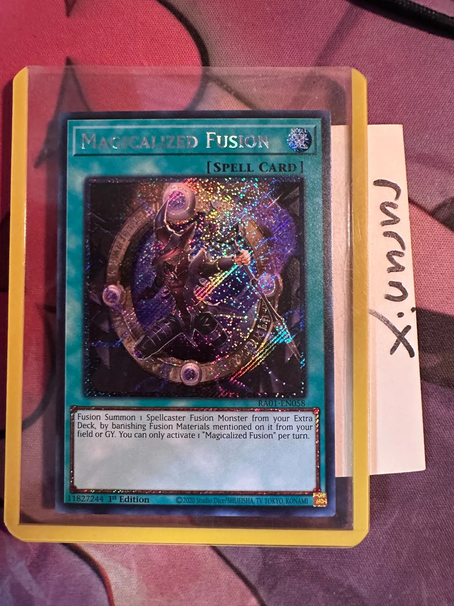 Yugioh Magicalized Fusion RA01-EN058 Platinum Secret Rare - 25th  Anniversary Rarity Collection (RA01  Whatnot: Shop, Sell, Connect