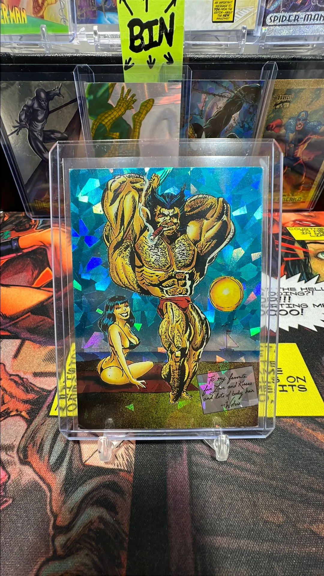 Product image for 1992 Wolverine From Then Til Now, P6 Memories Prism Card Insert Comic Images