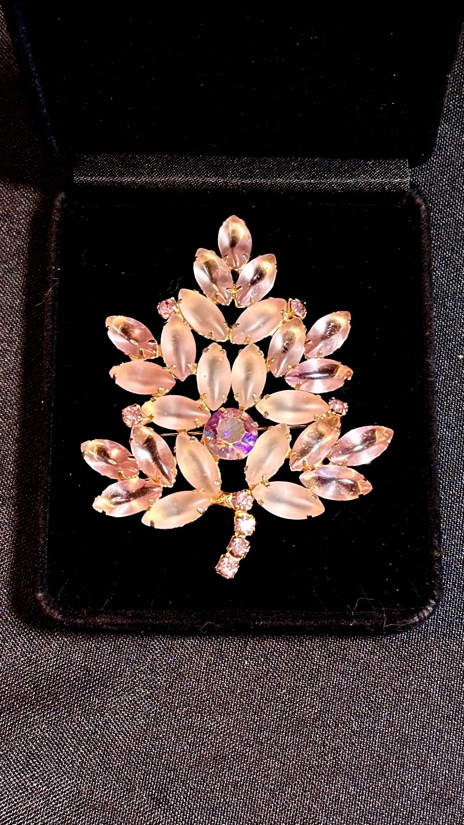 Product image for J Removed Book Frosty Pink Brooch