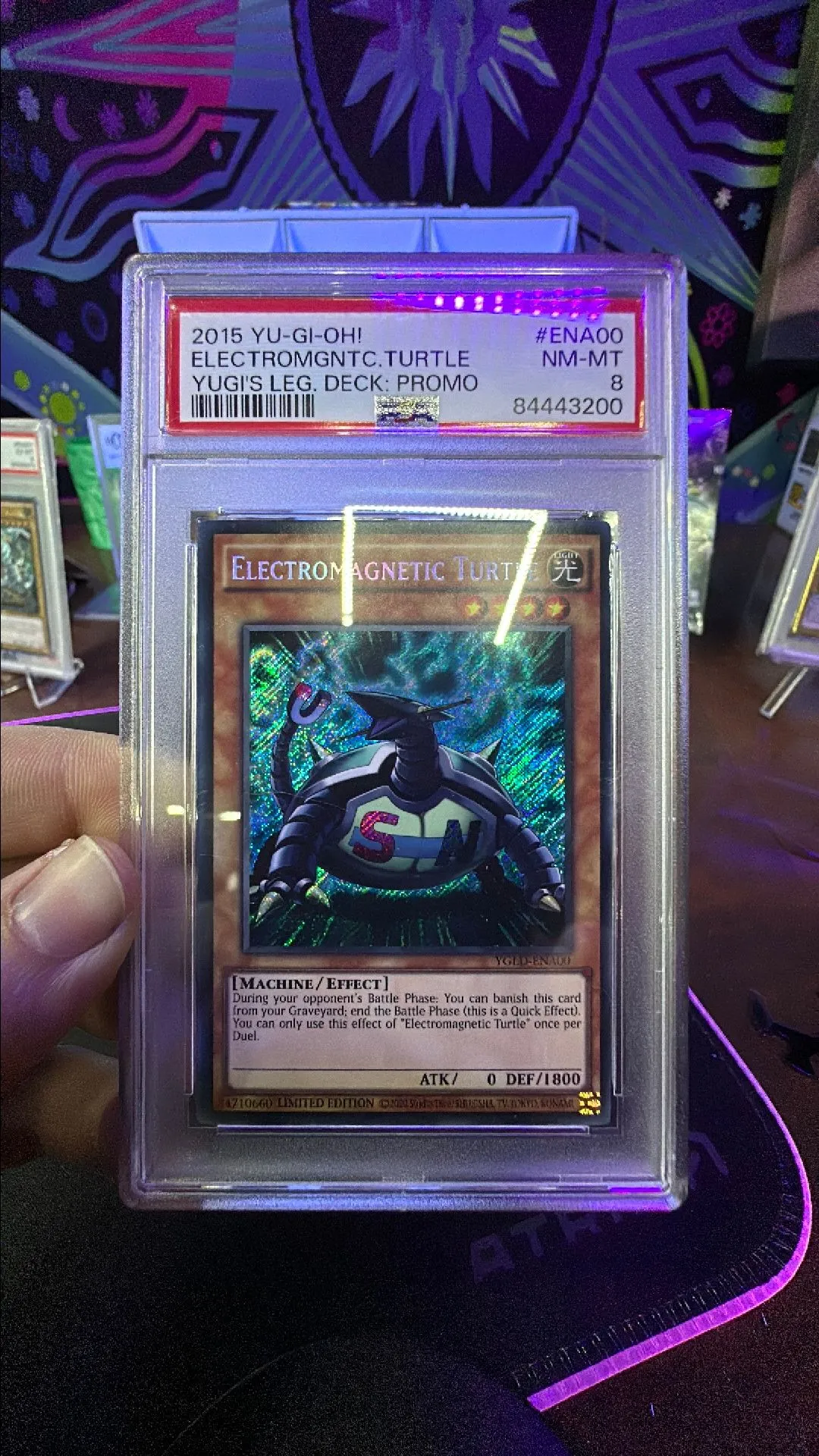 2015 Yu-Gi-Oh! Yugi'S Legendary Deck: Promo Electromgntc.Turtle Yugi'S Leg.  Deck: Promo PSA NM-MT 8  Whatnot: Shop, Sell, Connect