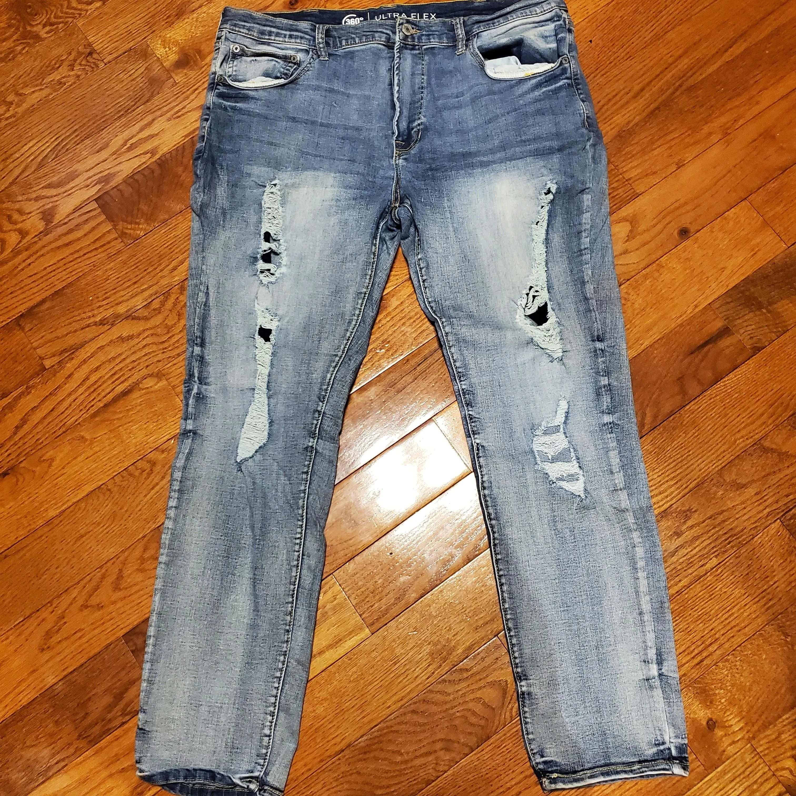 Product image for Arizona Ultraflex 360° Stretch Skinny Jeans | Size: 38 x 30 | Blue | RRR Apparel