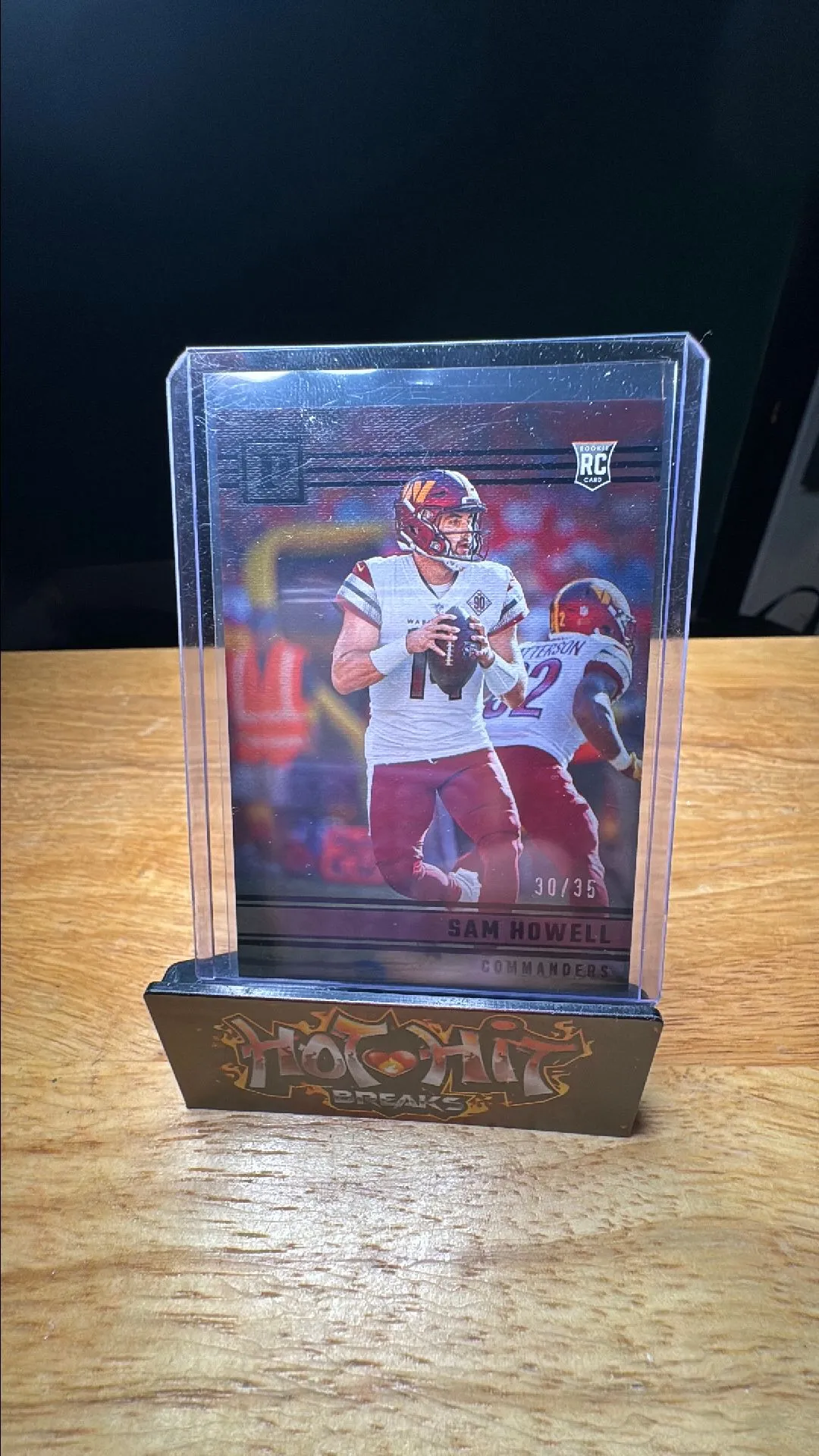 Product image for Sam Howell 2022 Panini Chronicles Black RC Rookie 30/35