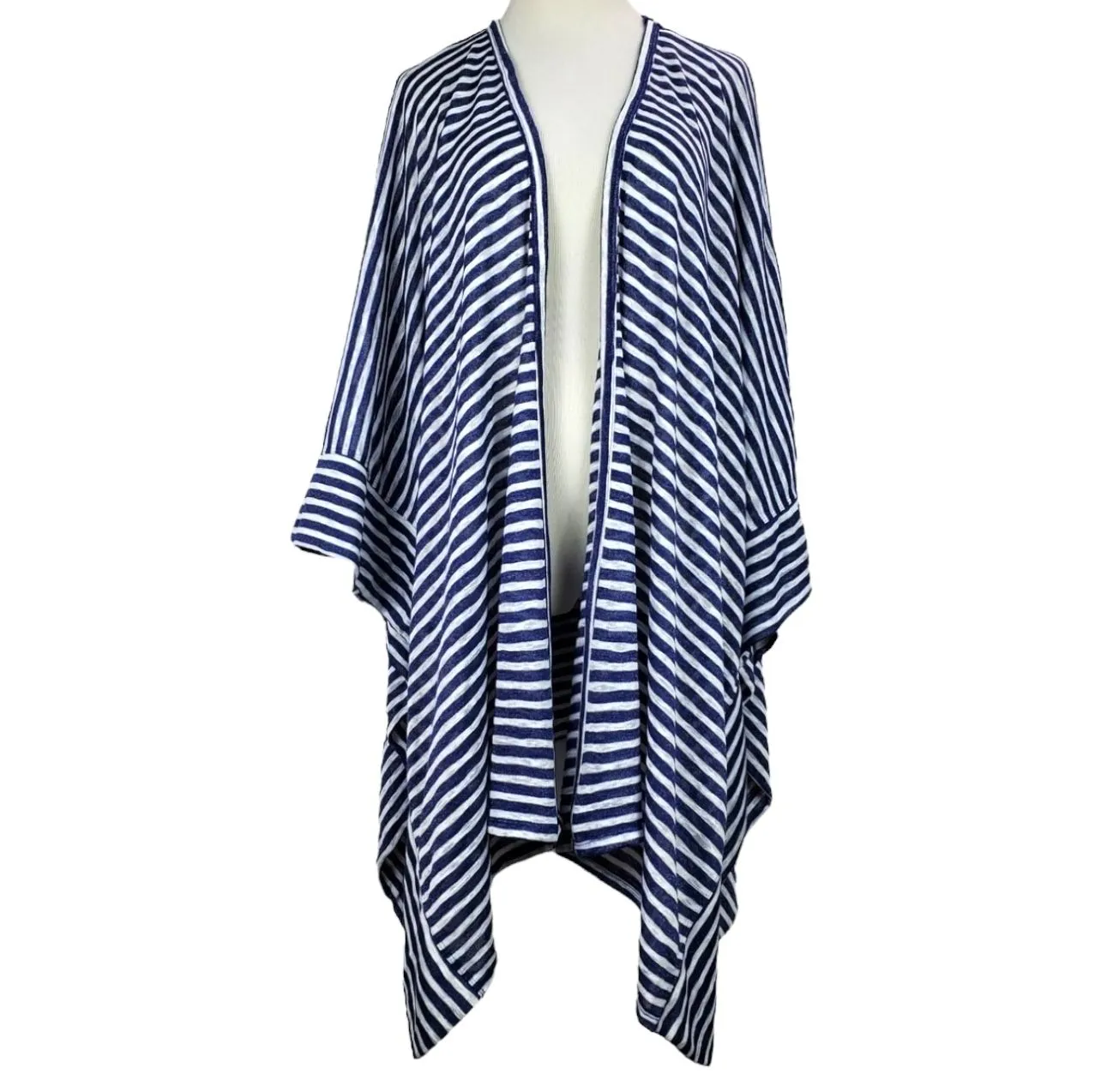 Product image for 499. XL/XXL // LIZ CLAIBORNE NAUTICAL STRIPED CARDIGAN
