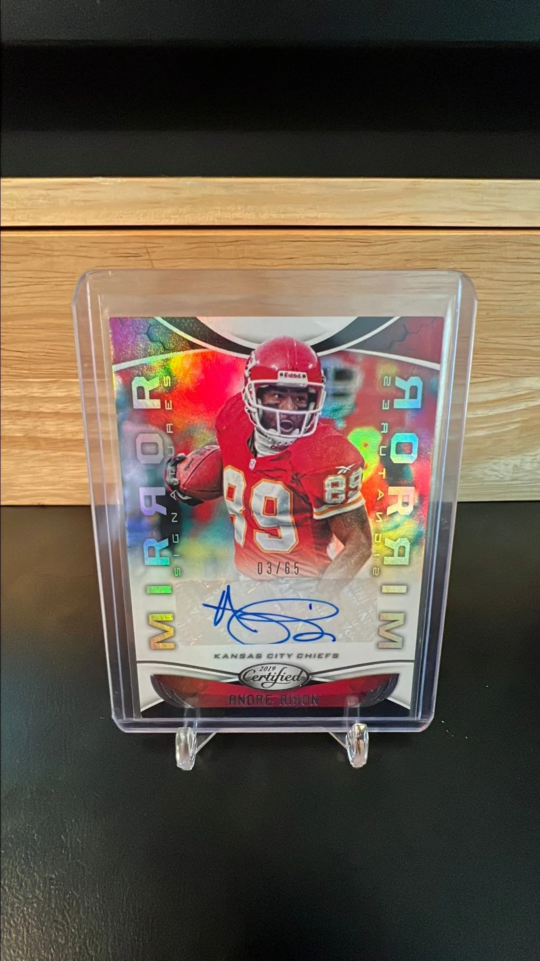 Product image for 2019 Andre Rison Certified Mirror Signatures Auto 3/65