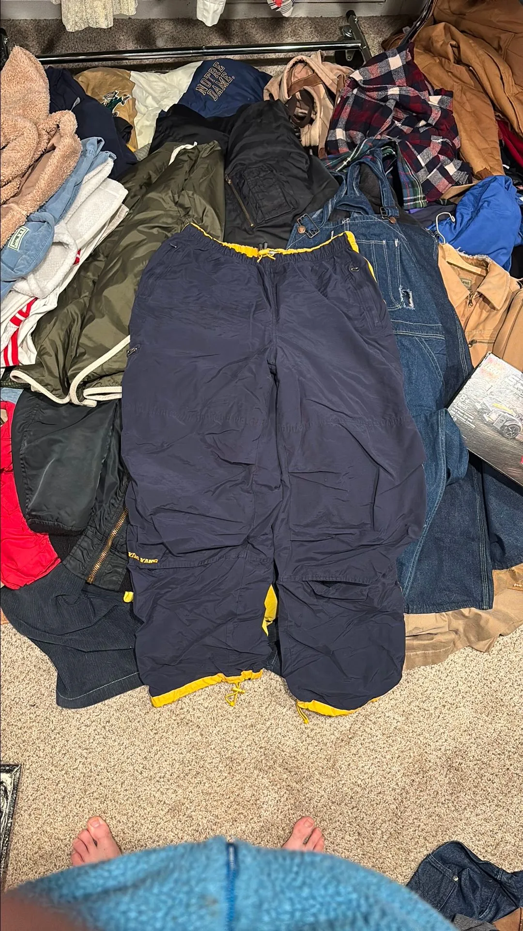 Product image for Y2K ying and yang track pants size large