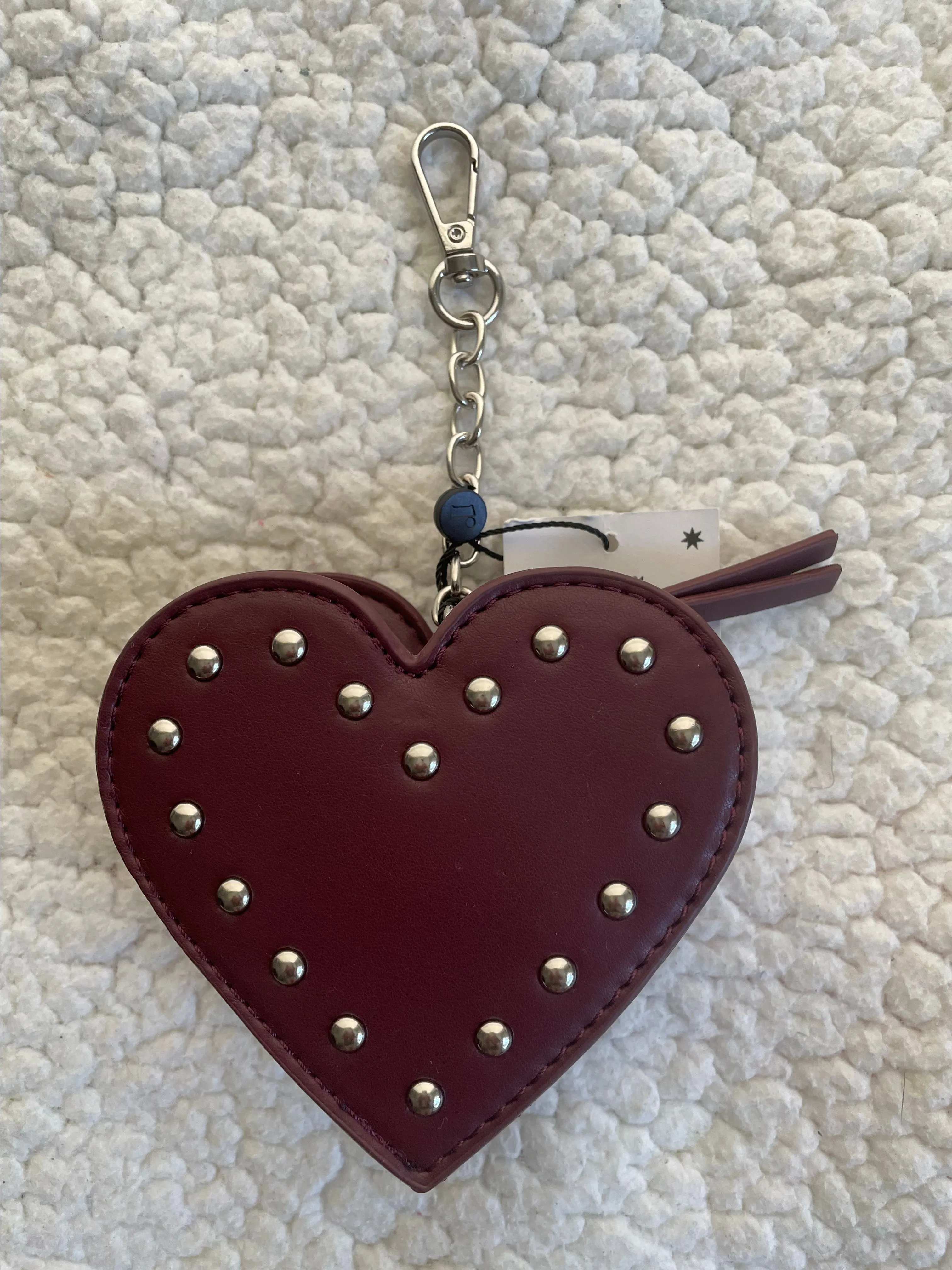 Product image for Heart for a Cause - Burgundy Coin Purse NWT