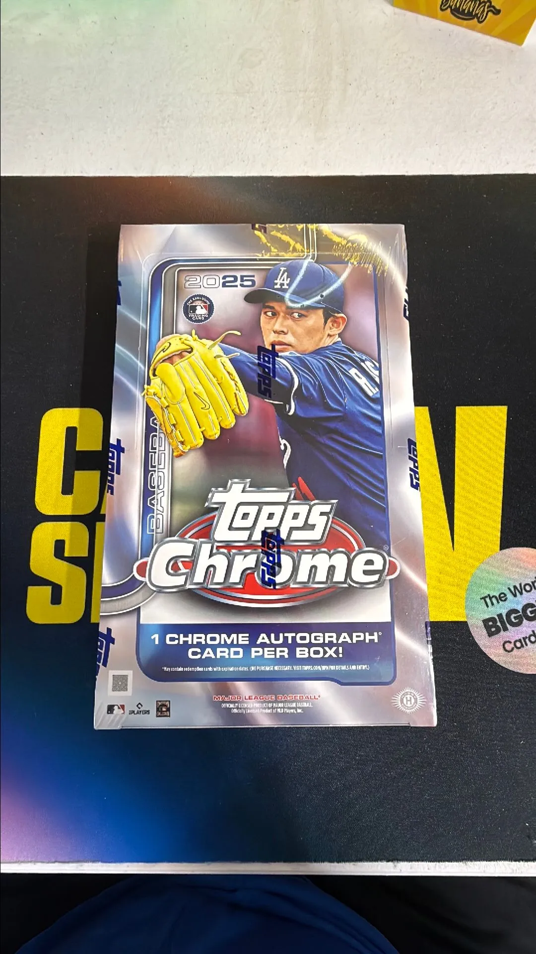 Product image for 2025 Topps Chrome Baseball MLB Hobby Box Sealed Logoman 1/1 Chase
