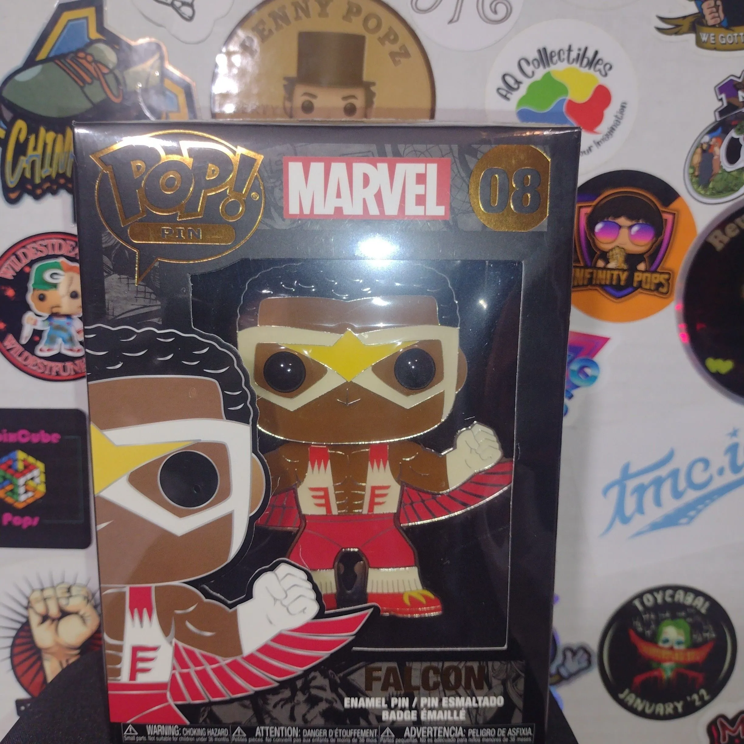 Funko POP! Pin Marvel Falcon #08 · Whatnot: Shop, Sell, Connect