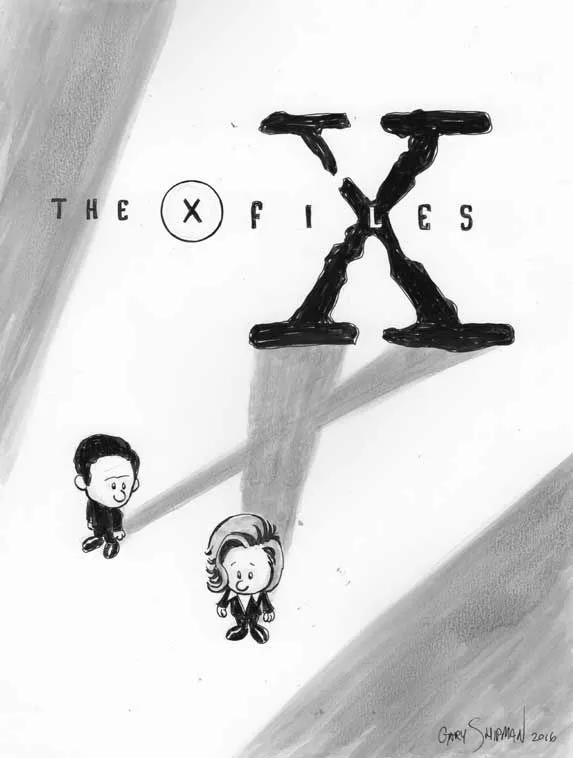 Product image for P Art Print | Calvin & Hobbs X Files