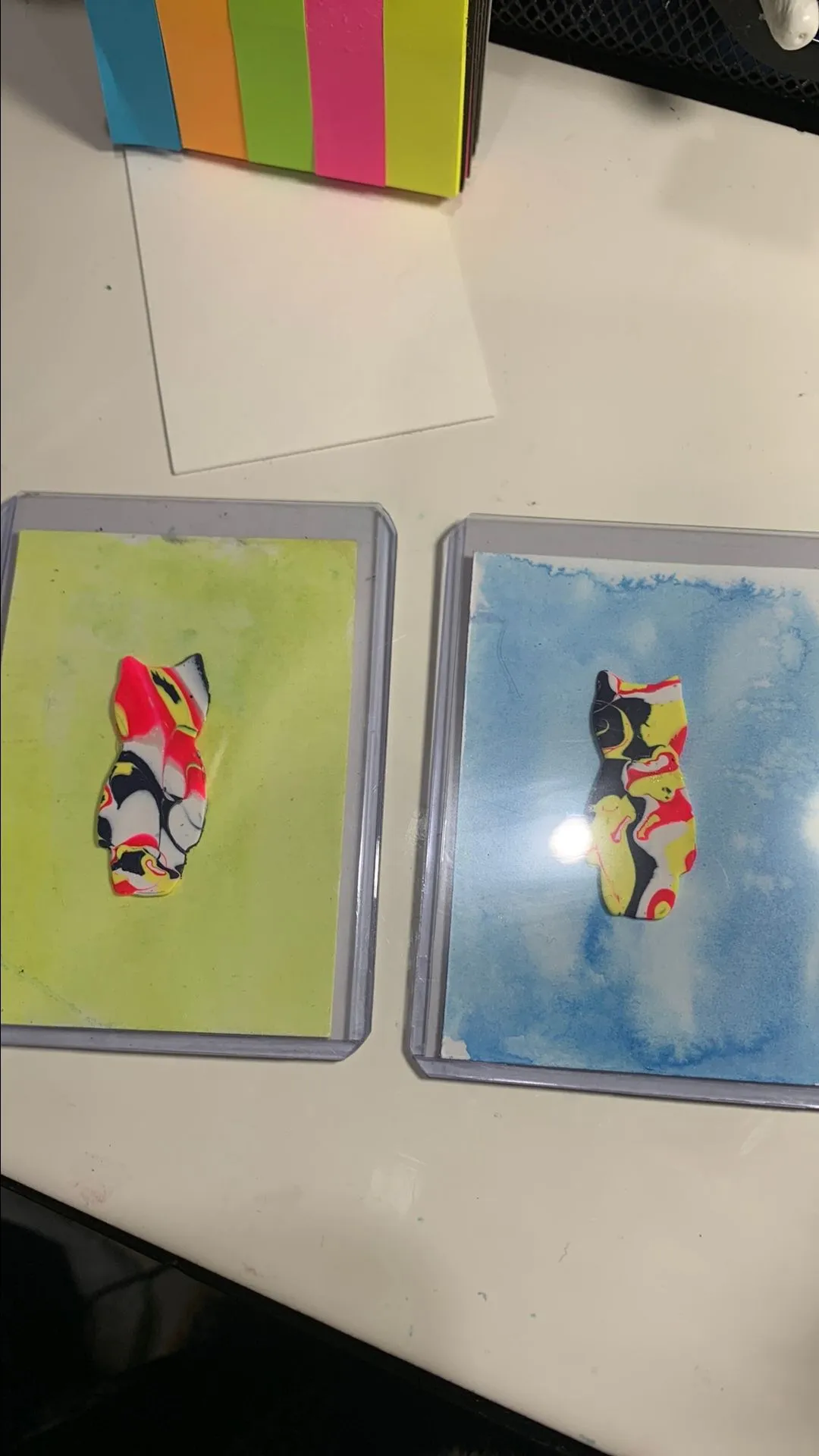 Product image for 0000 Mokume gane polymer clay art card
