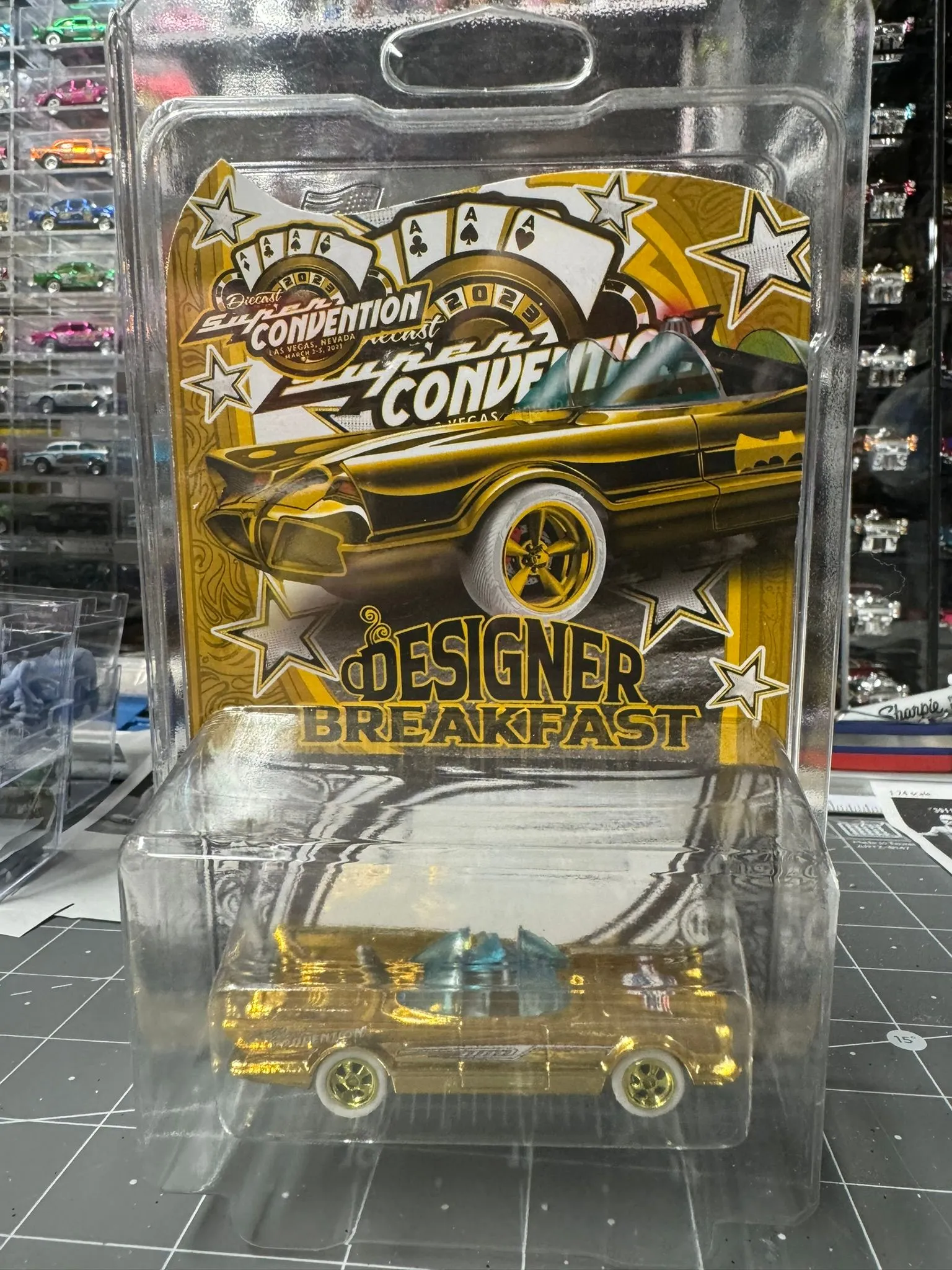 Product image for Hot Wheels 2023 Las Vegas Convention Designer Breakfast Batmobile