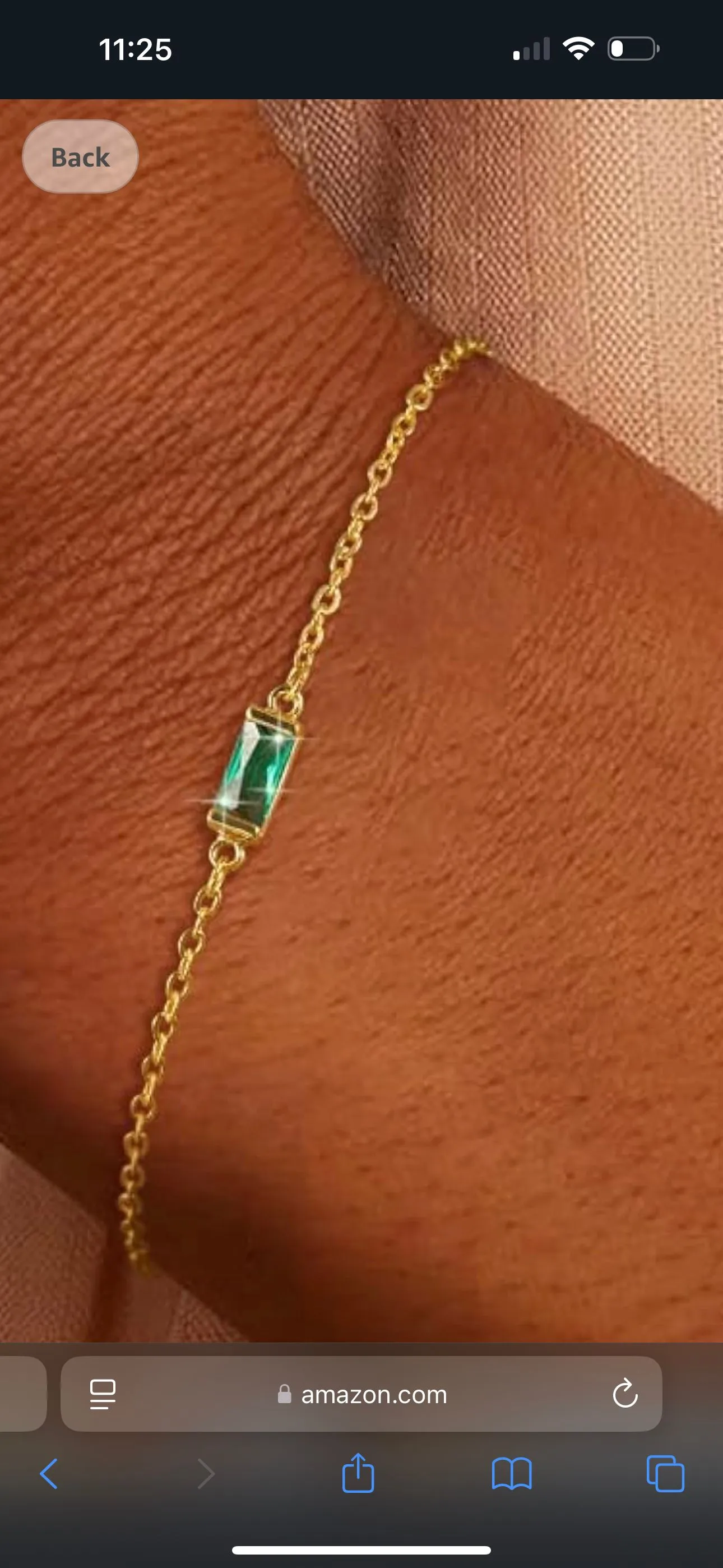 Product image for Dainty Birthstone Bracelet - Emerald