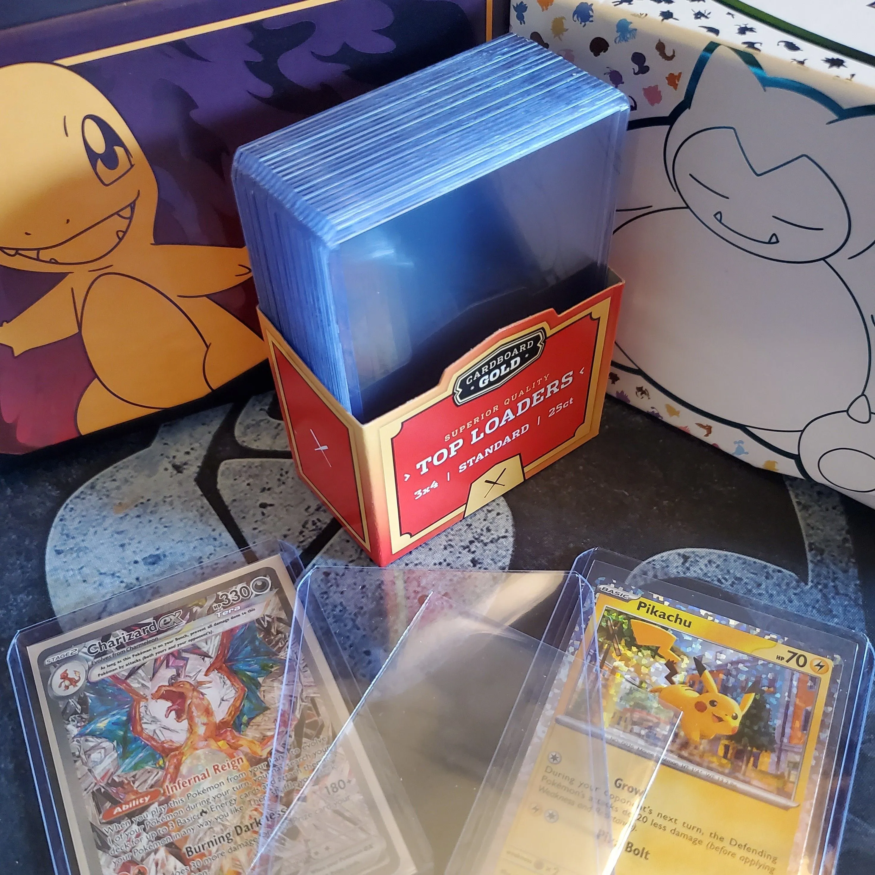 Product image for Cardboard Gold Top Loaders With Sleeves