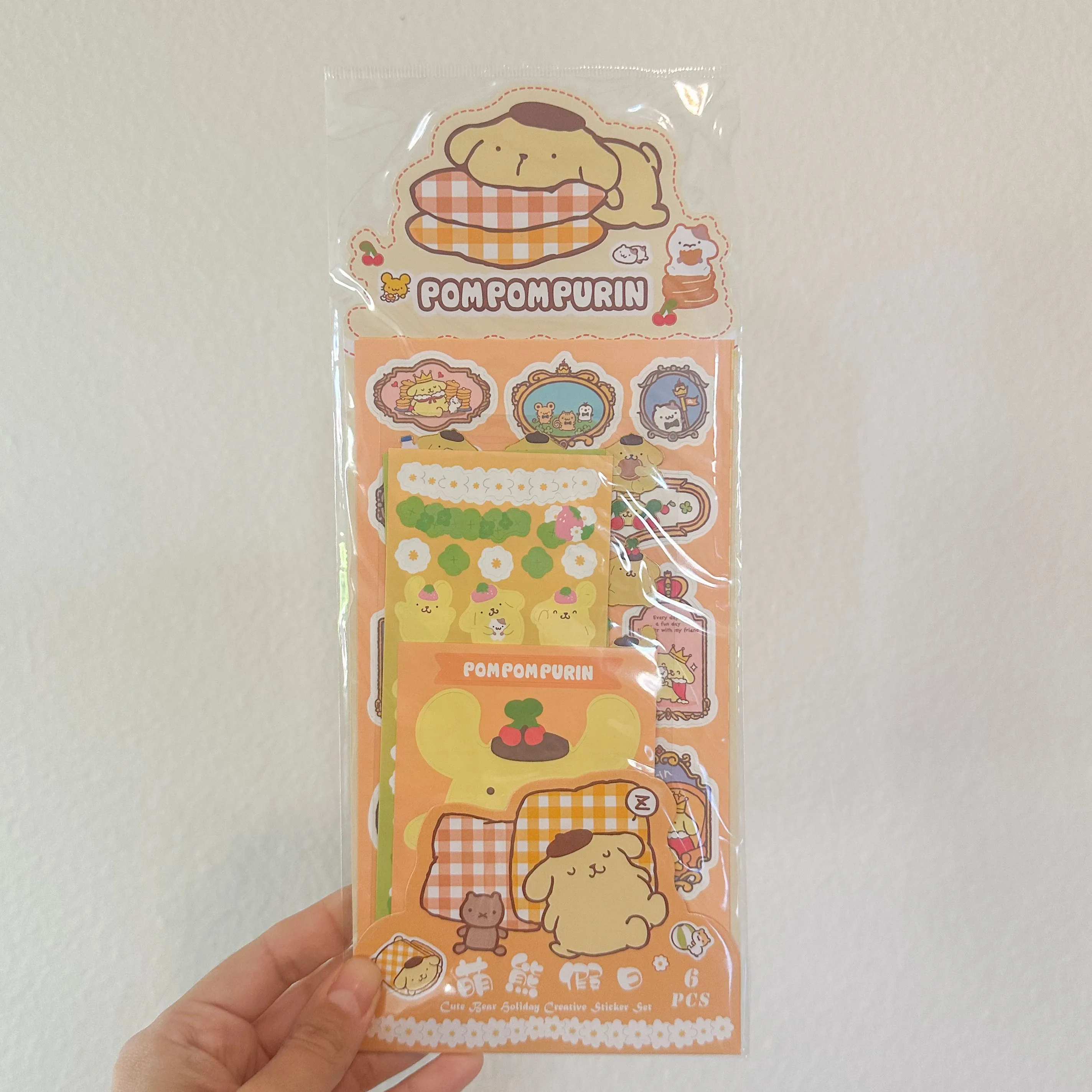 Product image for Pompompurin sticker sheet pack