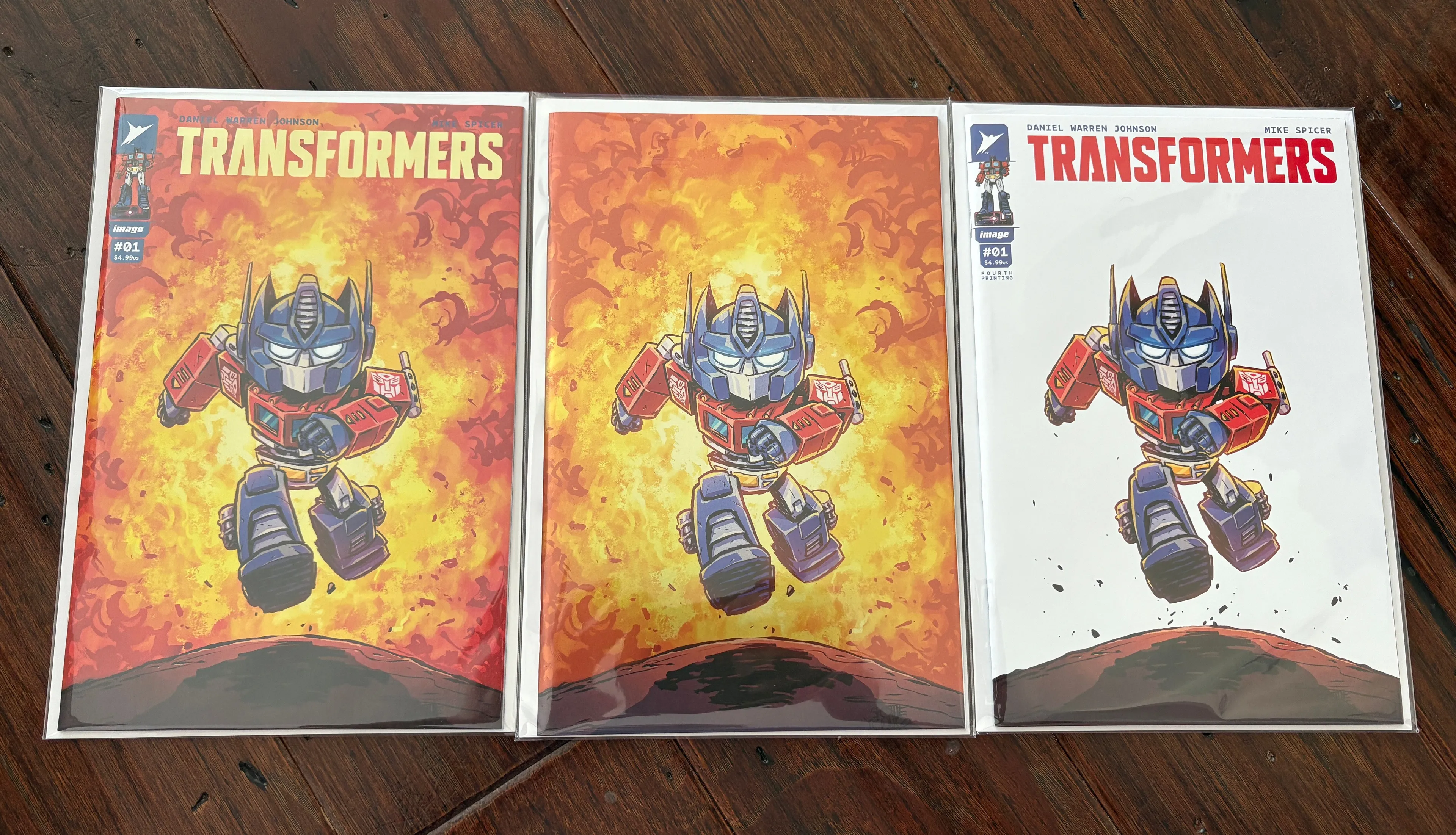Product image for Transformers #1 SKOTTIE YOUNG set trade, virgin foil, white