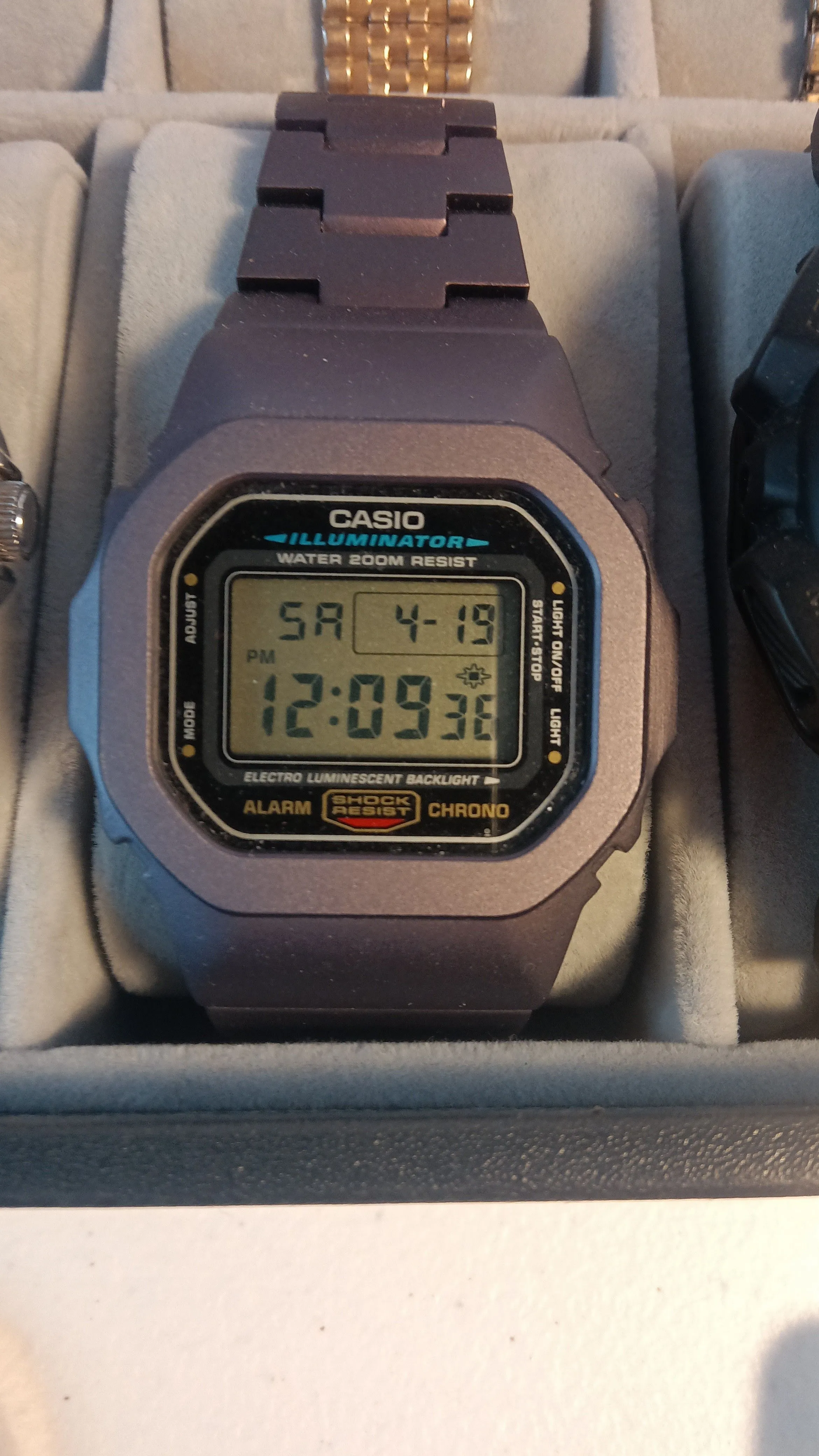 Product image for purple square g shock mod aluminum case and bracelet 