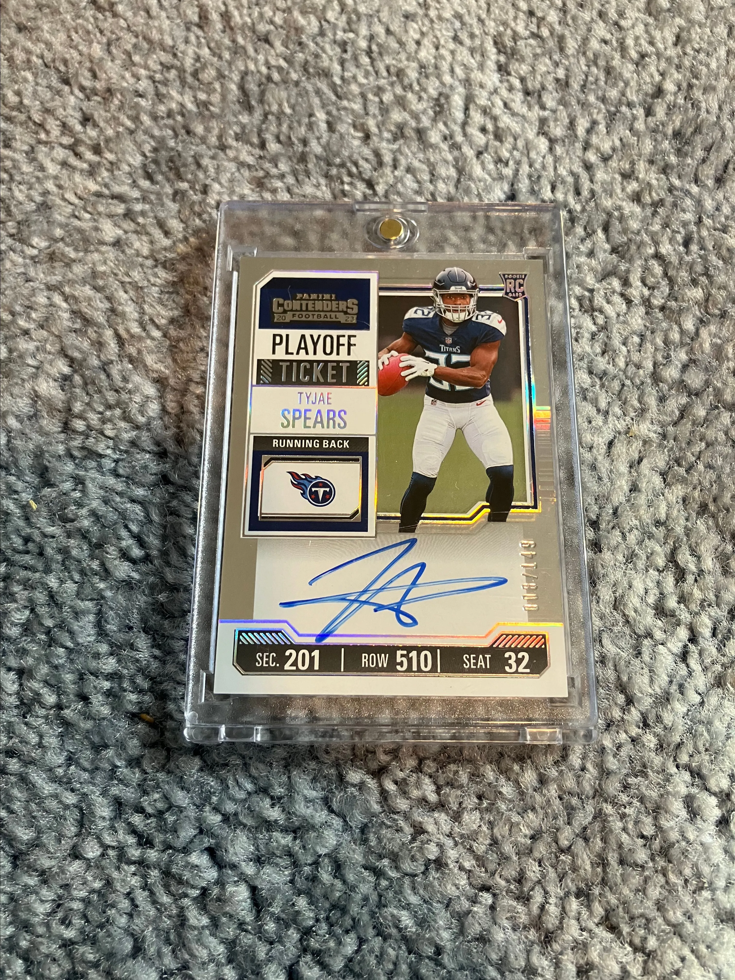 Product image for t spears rookie ticket auto /149