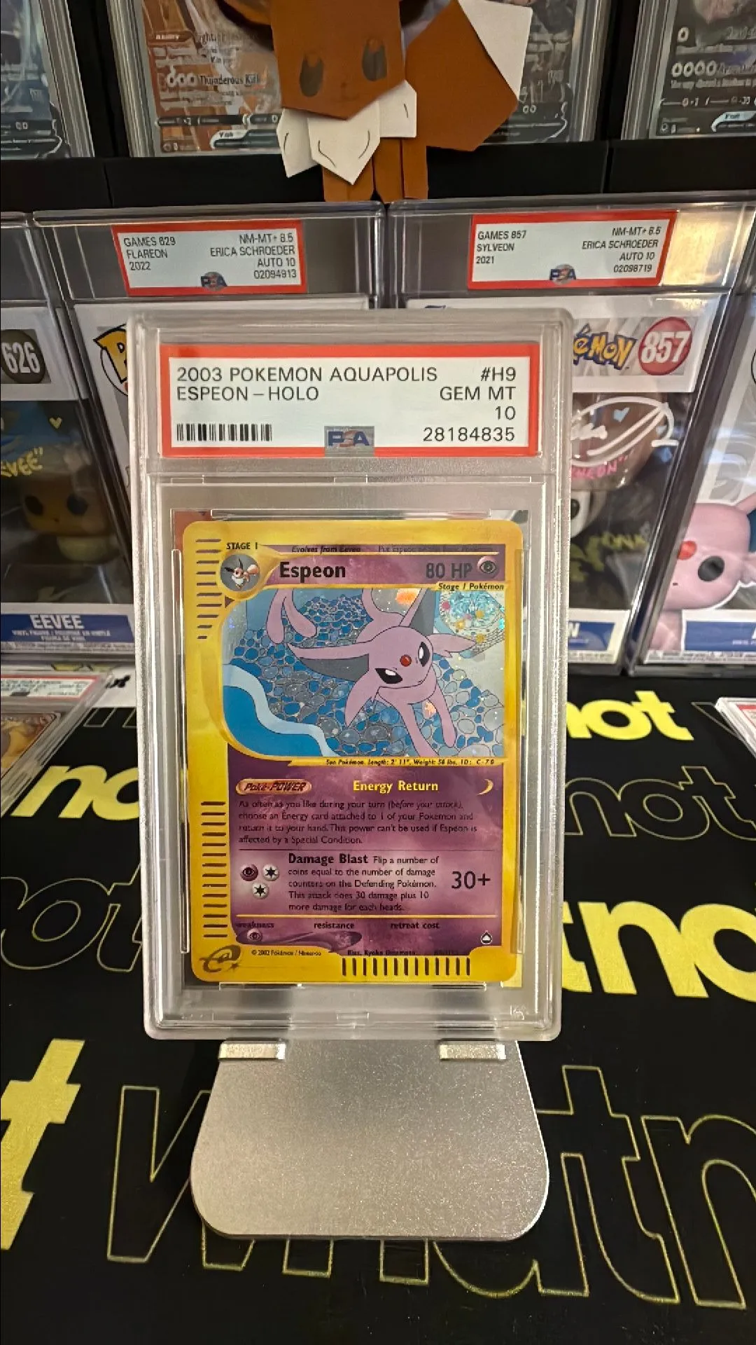 Product image for PSA 10 Espeon Aquapolis H9