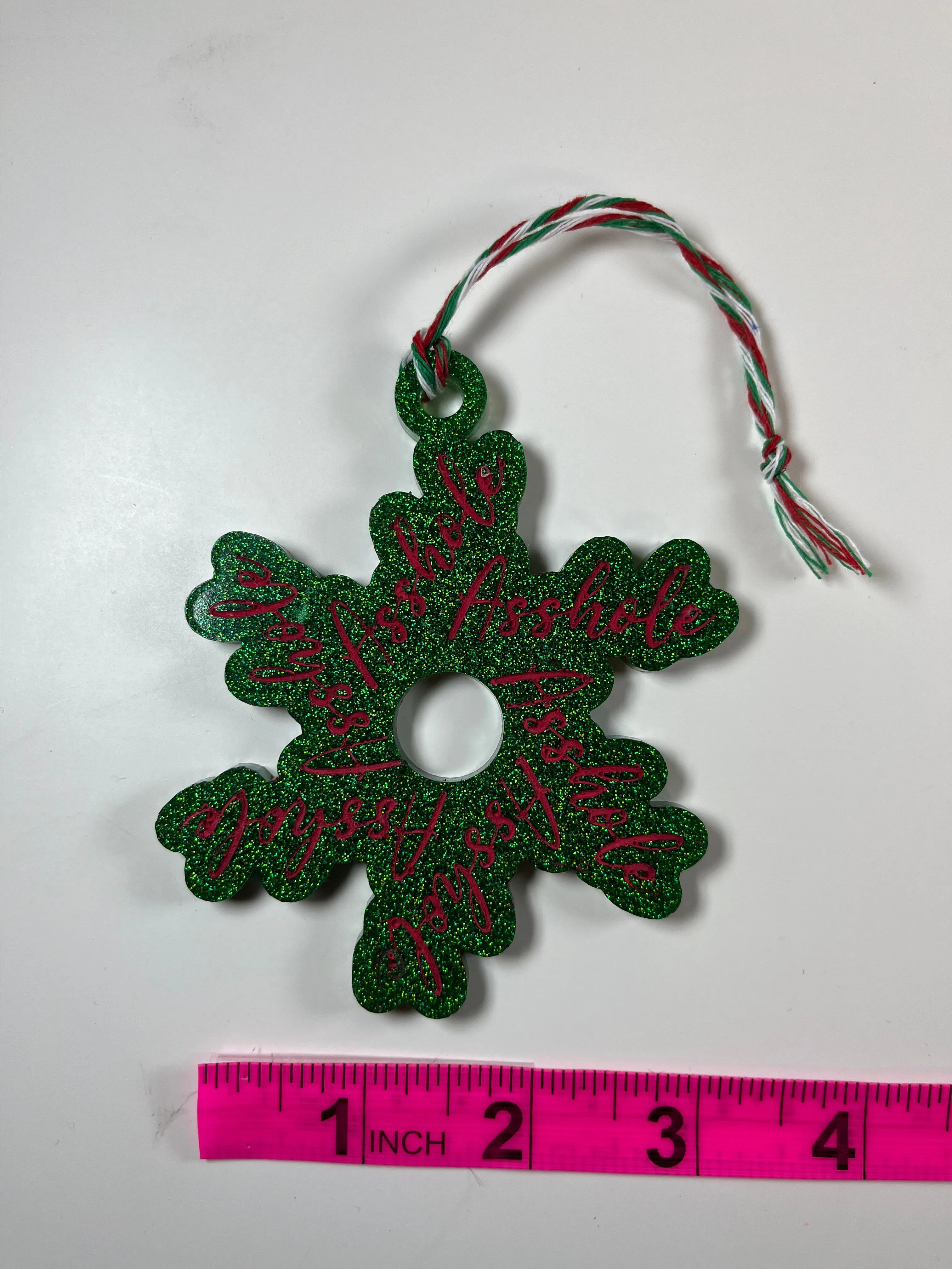 Product image for Gluteus Maximus Hole Snowflake Ornament