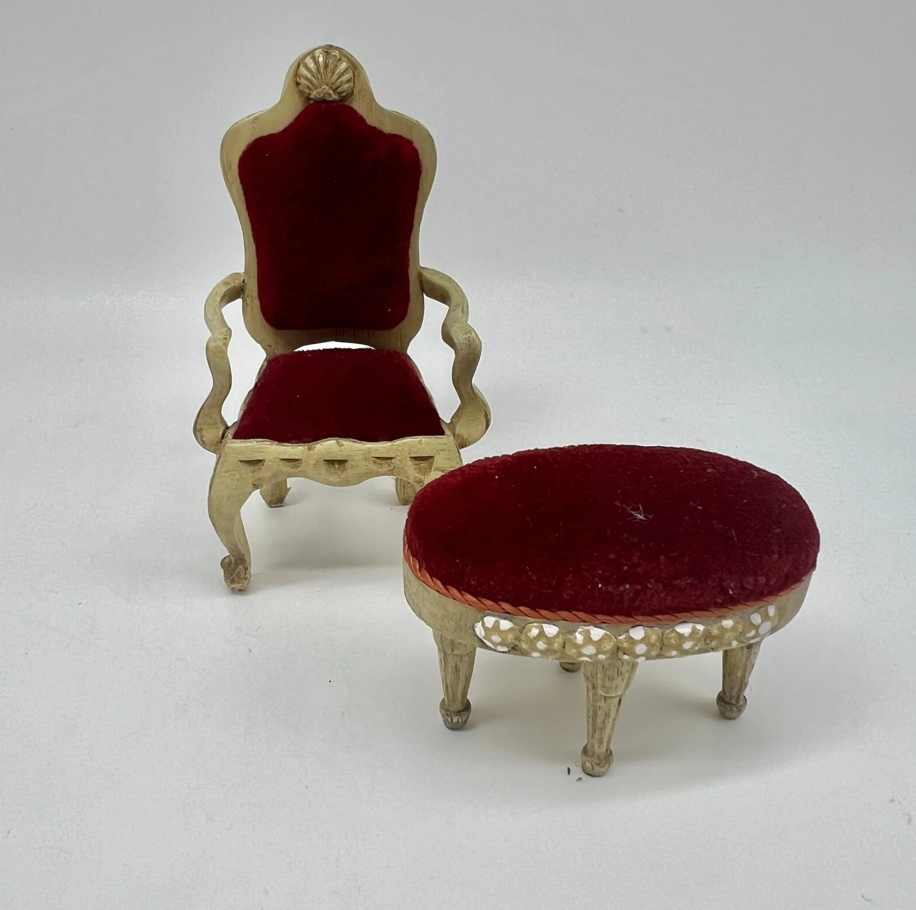 Product image for Designer Dollhouse chair and matching ottoman