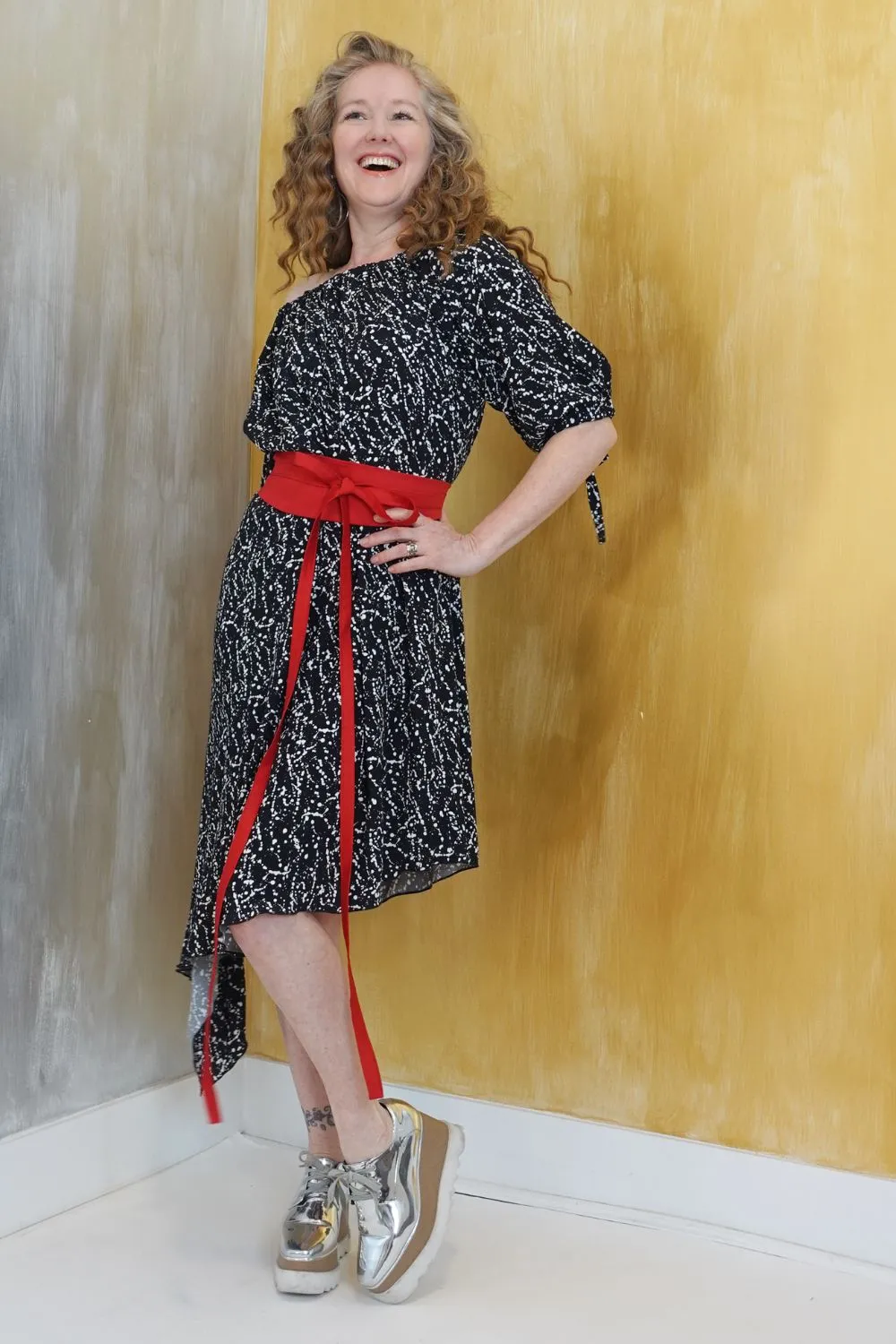Product image for Wear 3 Ways Constellation Print Dress L-XXL/12-18