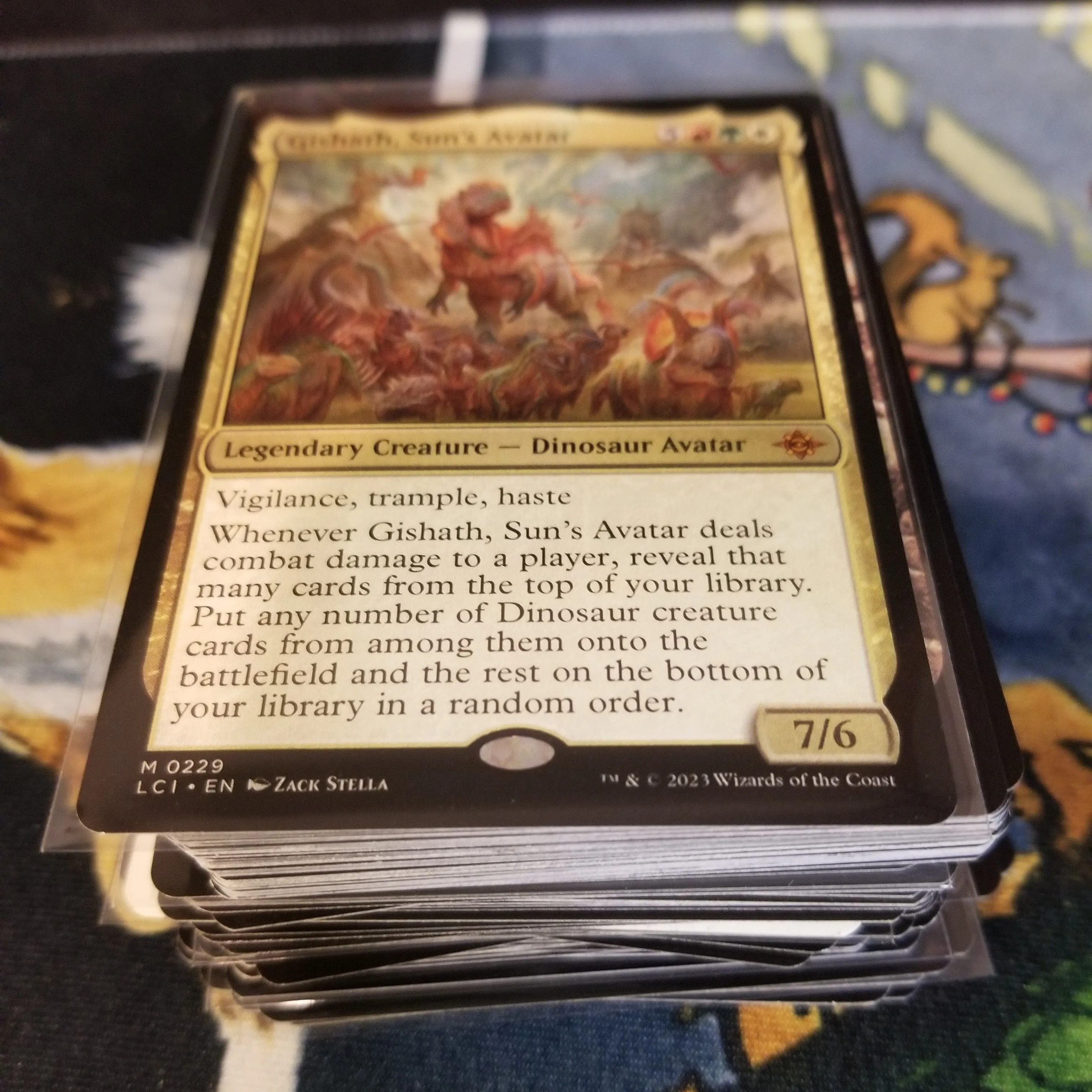 mtg gishath commander deck MTG Commander Deck EDH Deck Gishath, Sun's Avatar 100 Magic Cards Custom  Deck Dinosaur Kindred Dinosaurs