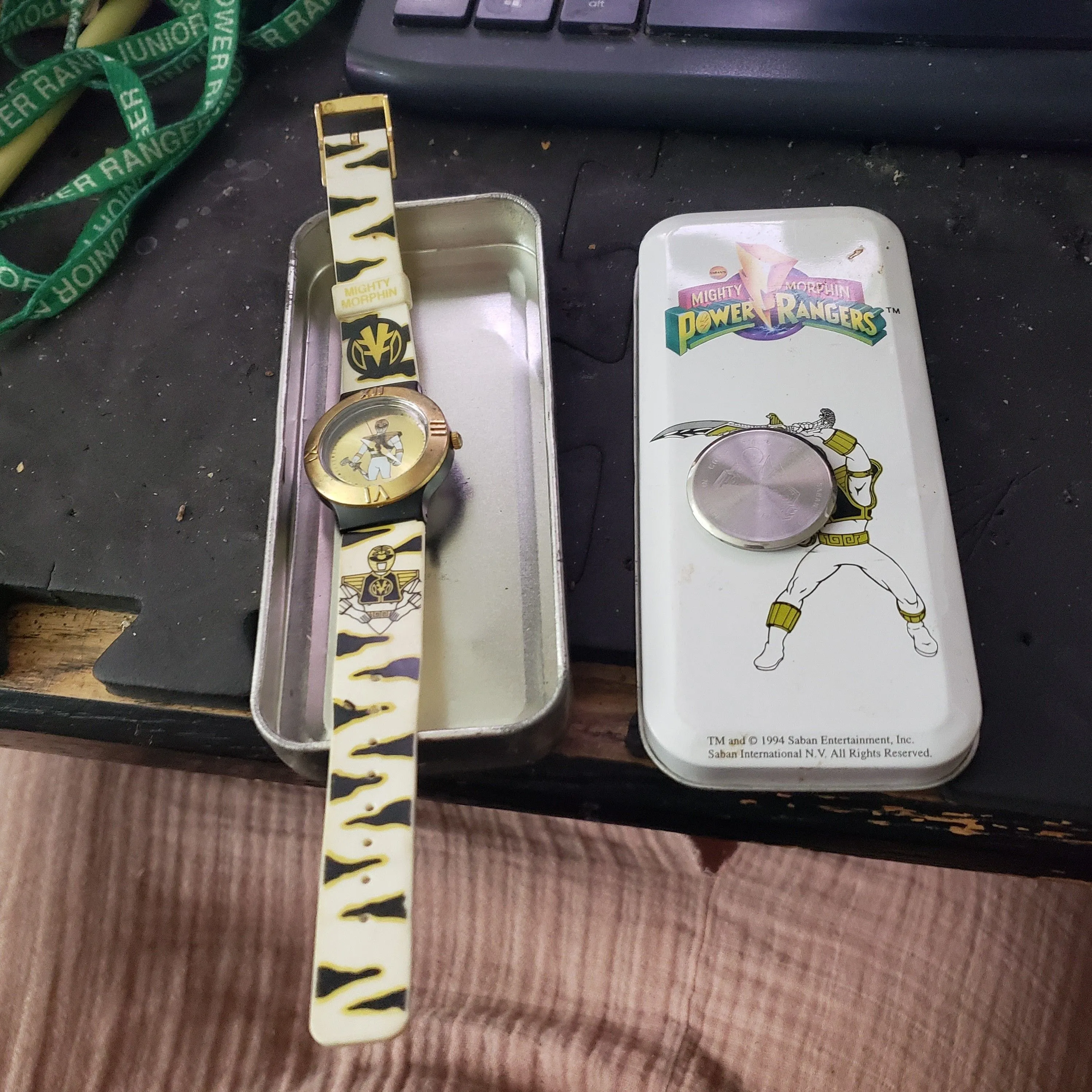 Product image for white ranger watch with collectors tin