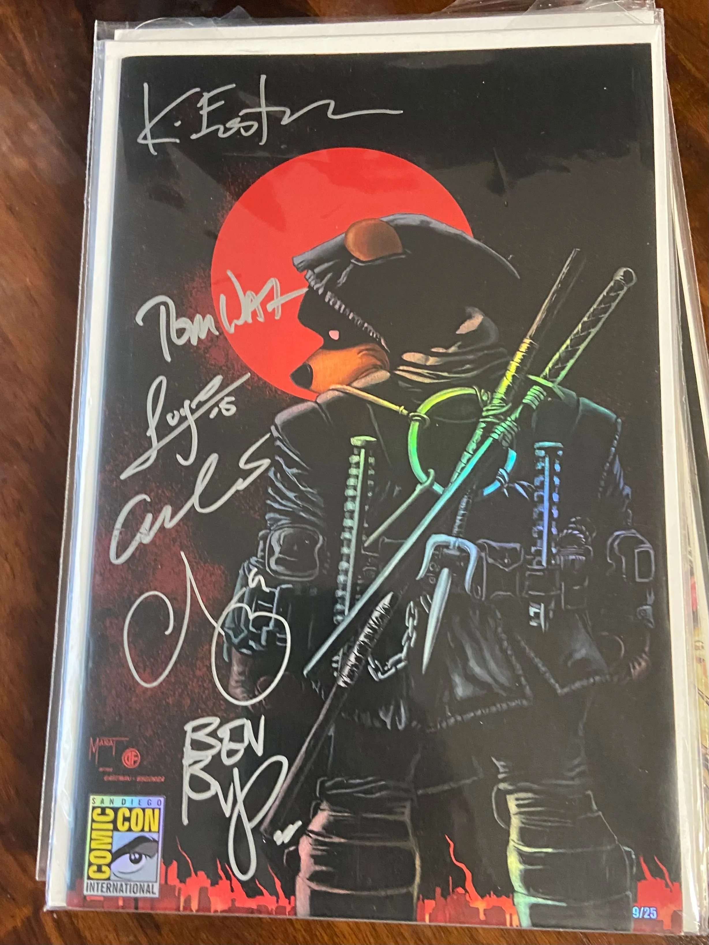 Product image for Do You Pooh Last Ronin 6X Times Signed LE 72/100 Eastman Marat Sdcc 2022 COA A16
