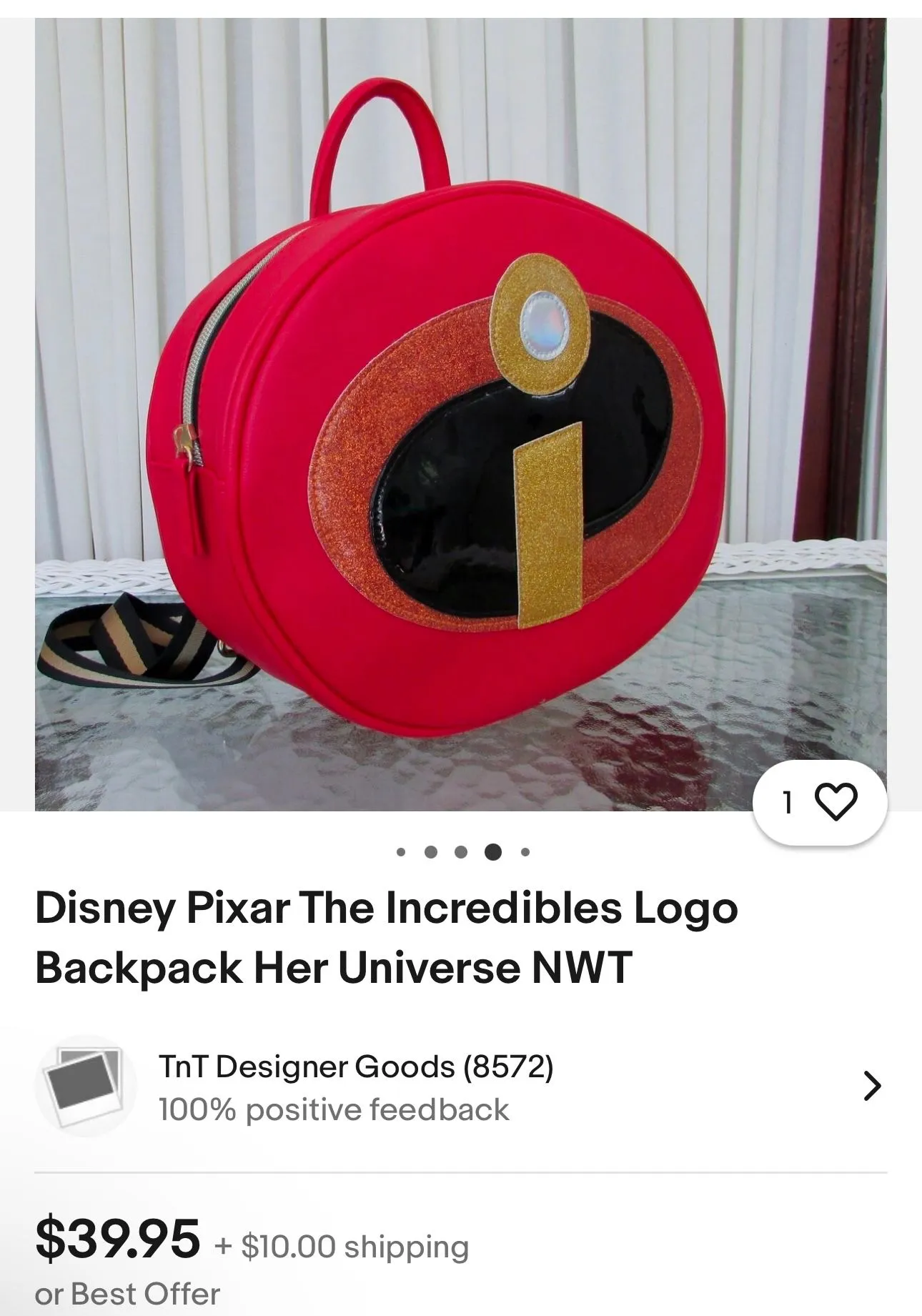 Product image for Disney Pixar Incredibles Backpack Her Universe