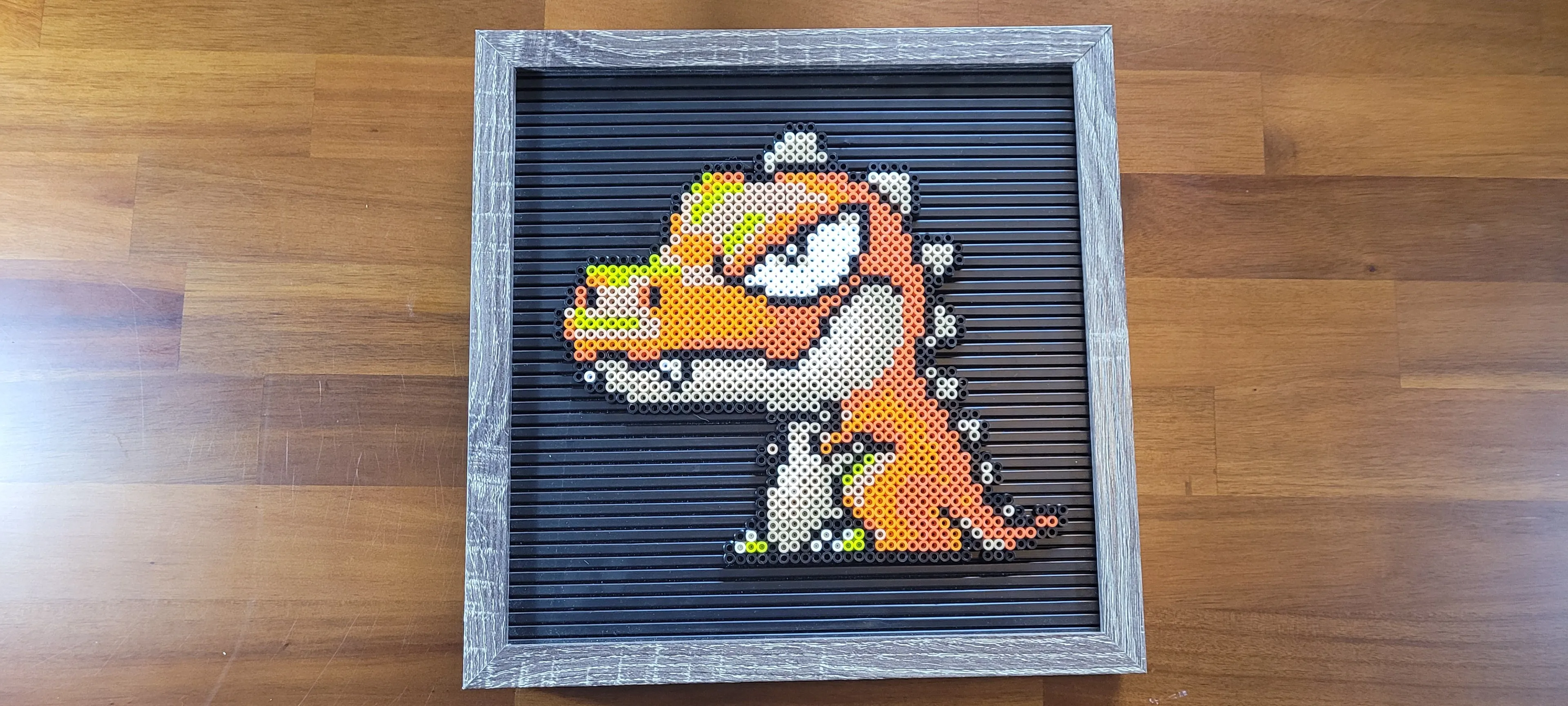Product image for Orange Dinosaur on Black Menu Board
