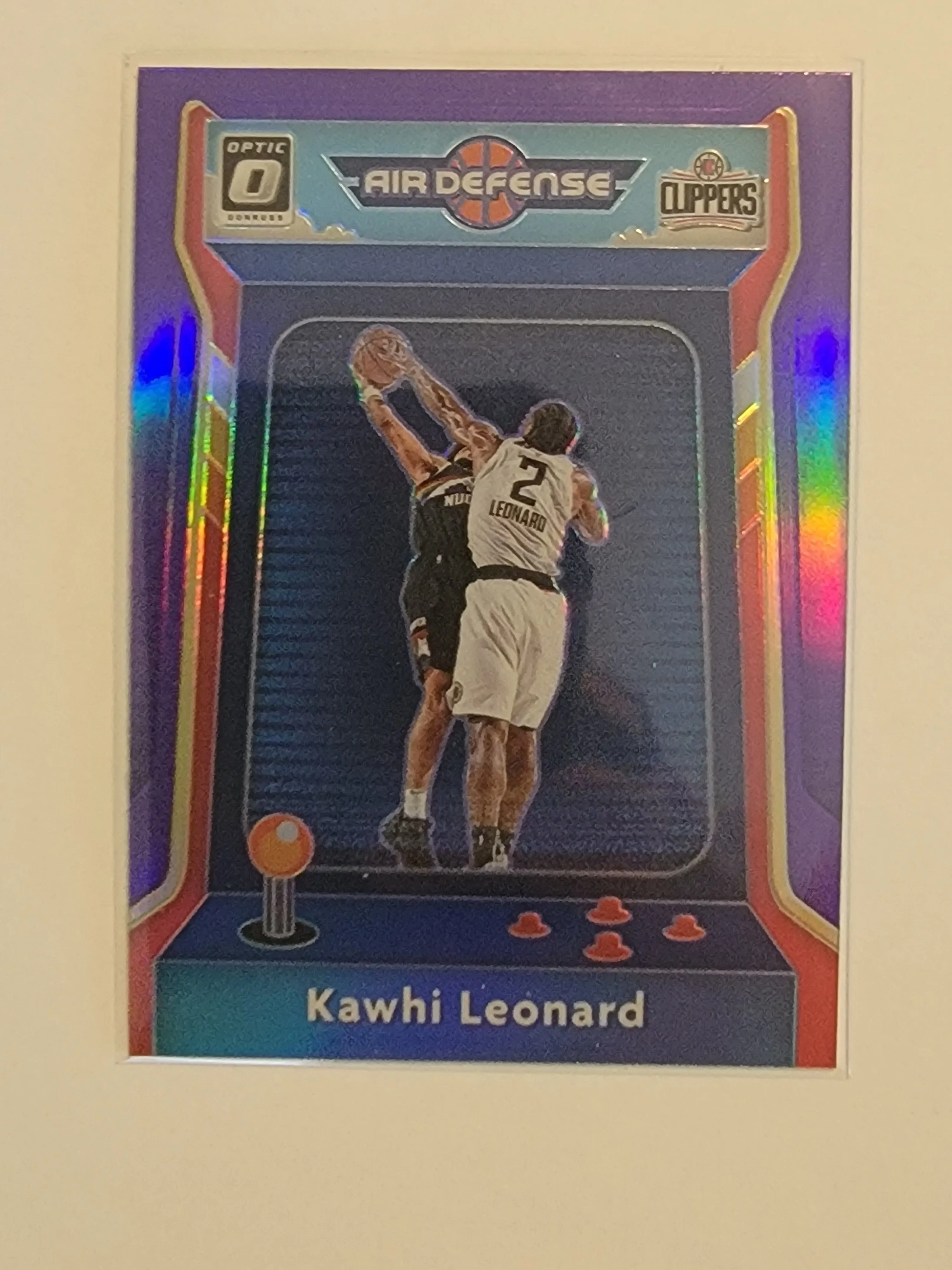 Product image for 2020-21 Donruss Optic Air Defense Purple Kawhi Leonard