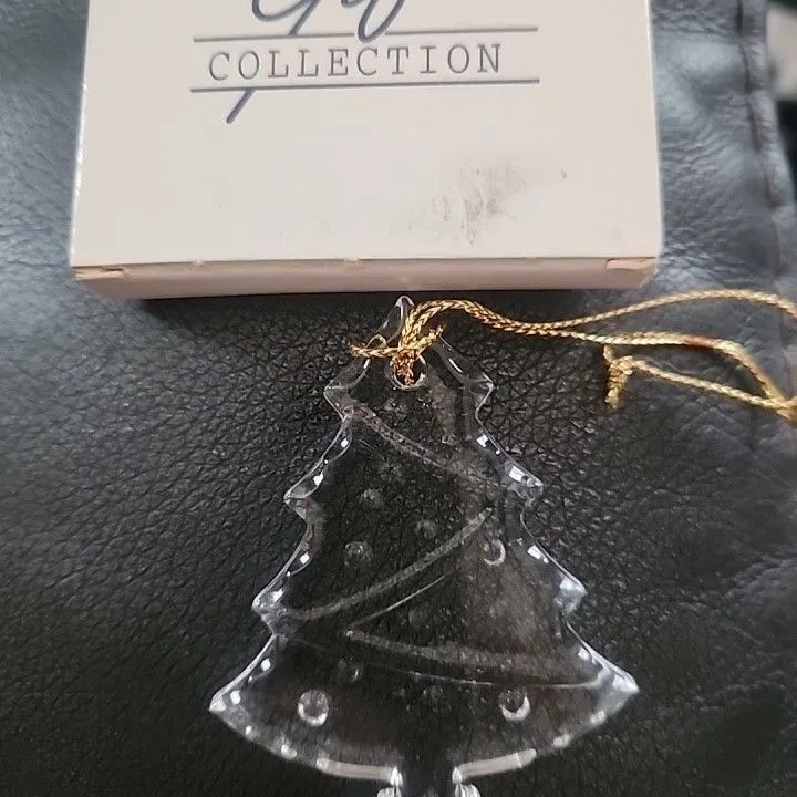 Product image for 24% lead crystal Christmas tree oriment 