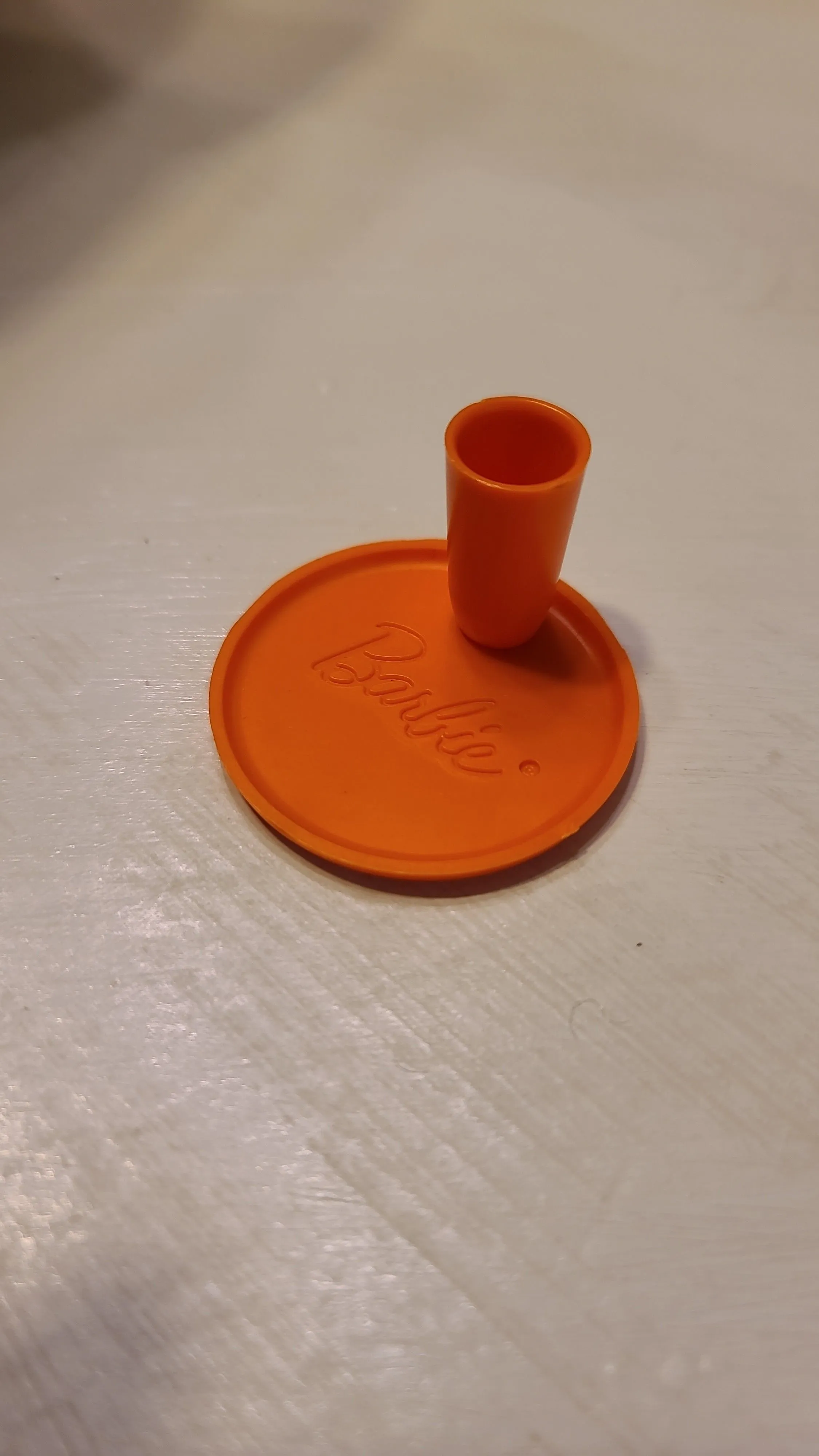 Product image for 60s Barbie Go Togethe Plate and Cup in Orange