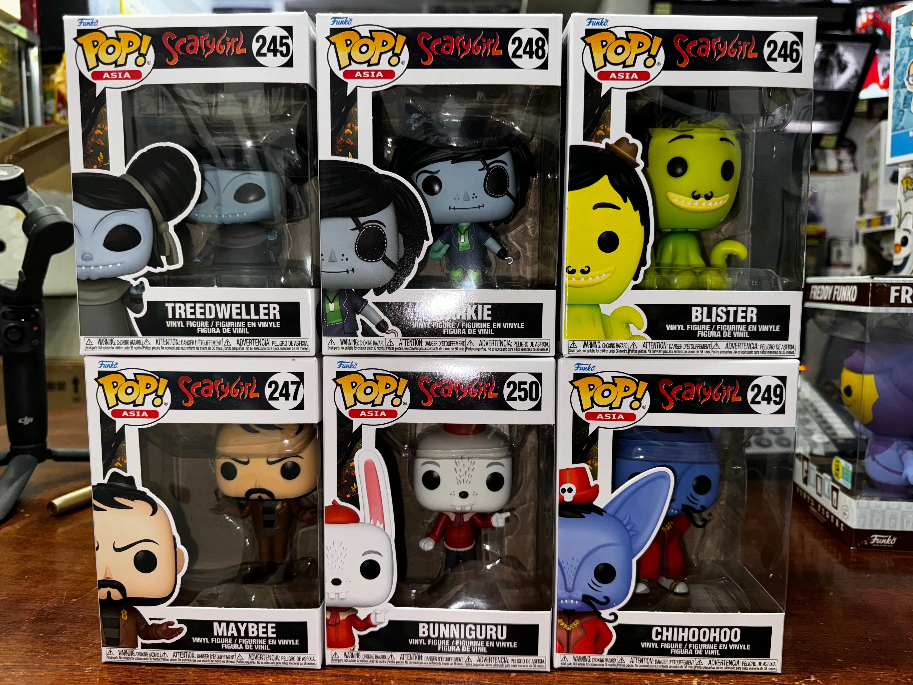 Product image for Scarygirl by Nathan Jurevicius Pop! Asia set of 6