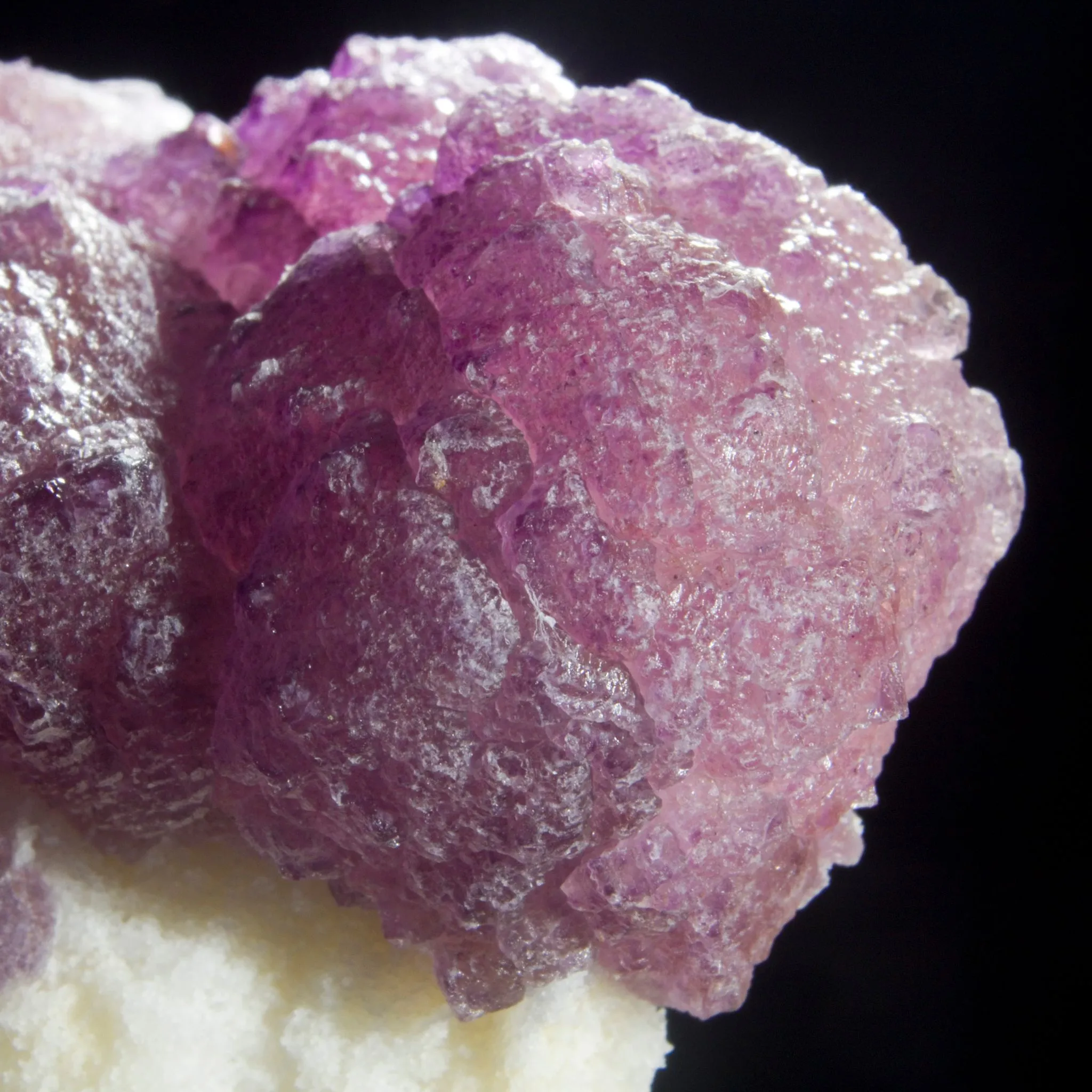 Product image for Magenta Fluorite Cluster on Quartz - La Lupita Mine, Mexico
