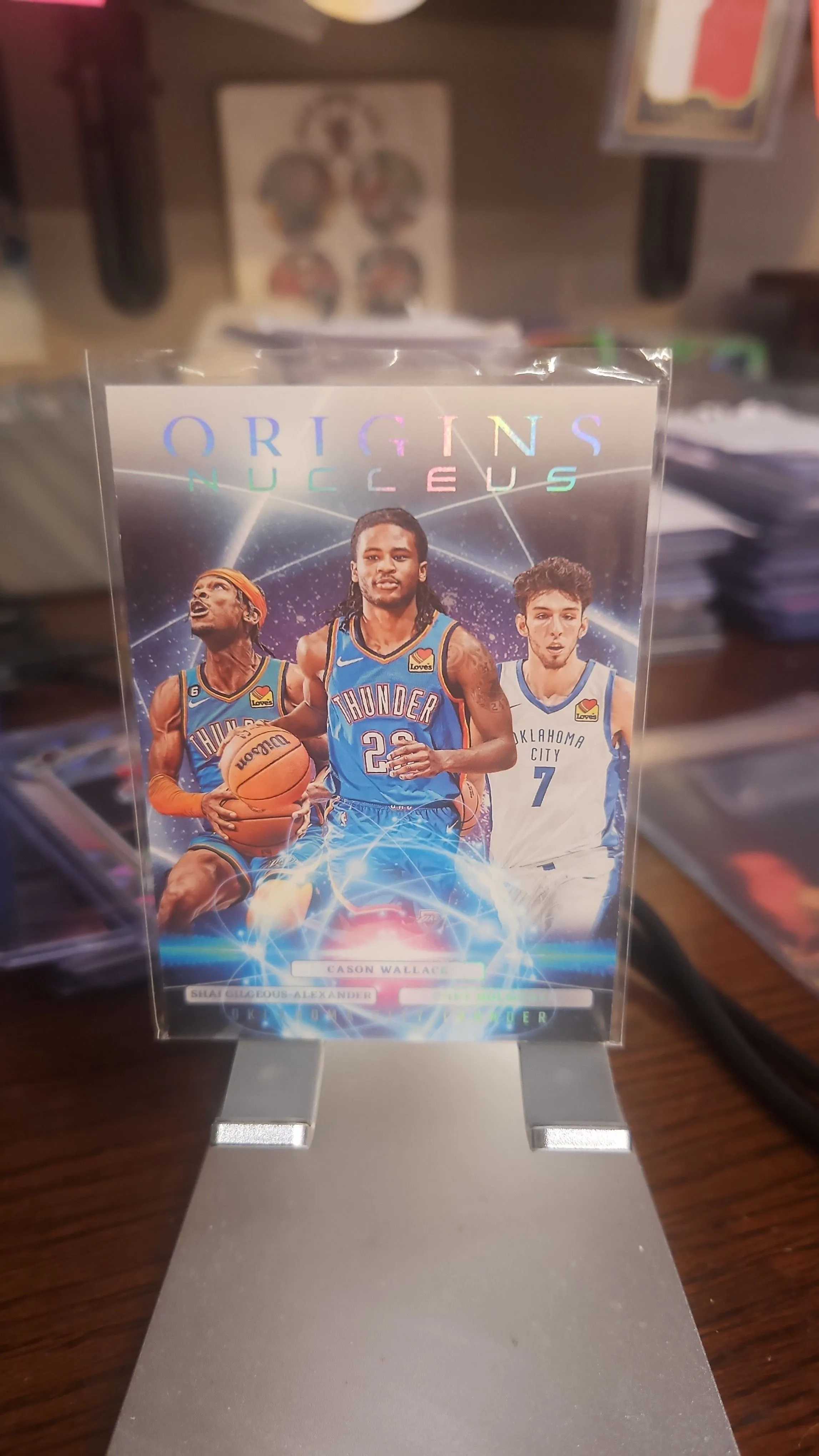 Product image for Shai Gilgeous-Alexander/Cason Wallace/ Chet Holmgrem SP...NUCLEUS...2023-24 Origins...OKC Thunder