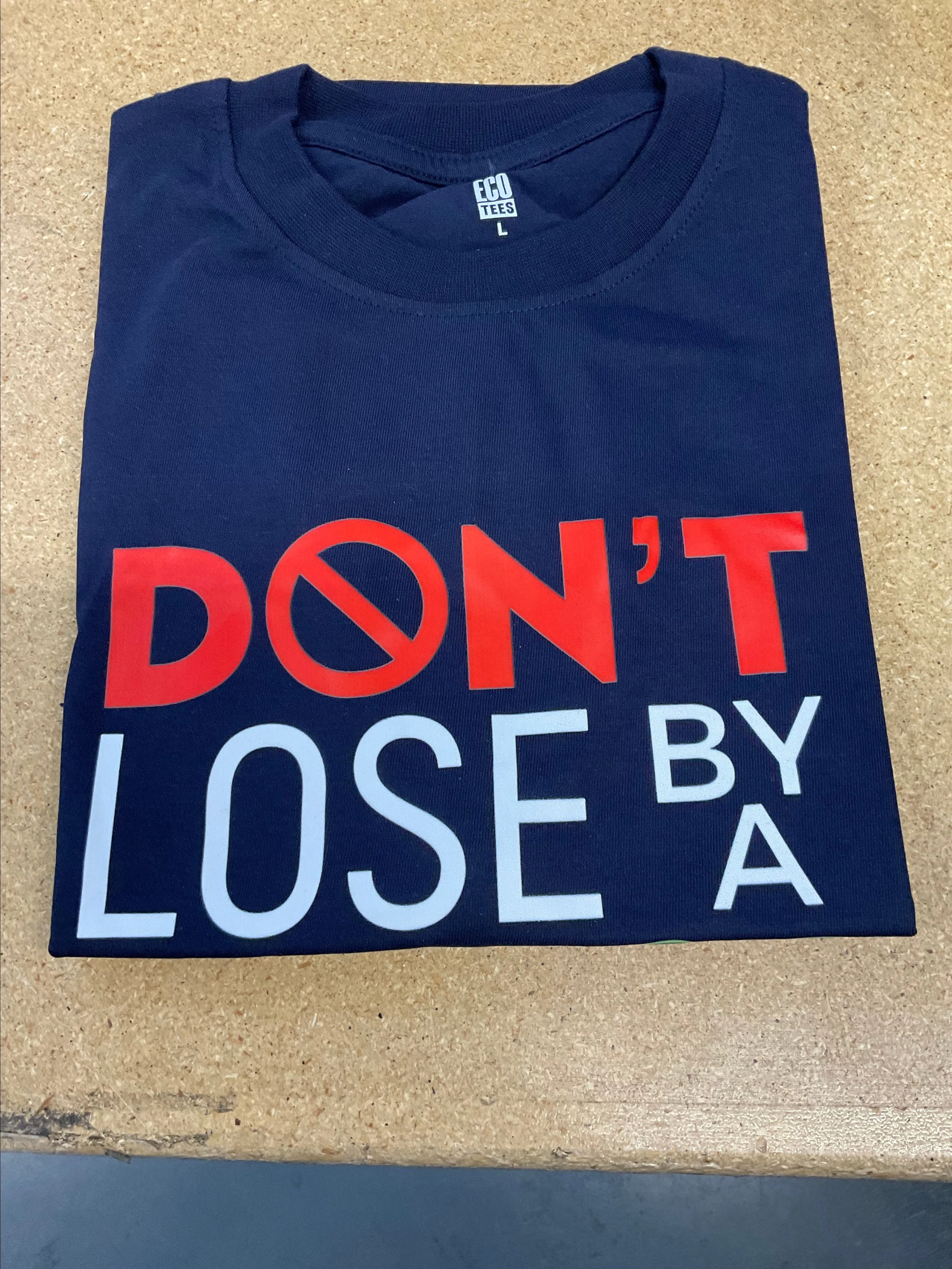 Product image for LARGE NAVY BLUE JandS T-Shirt