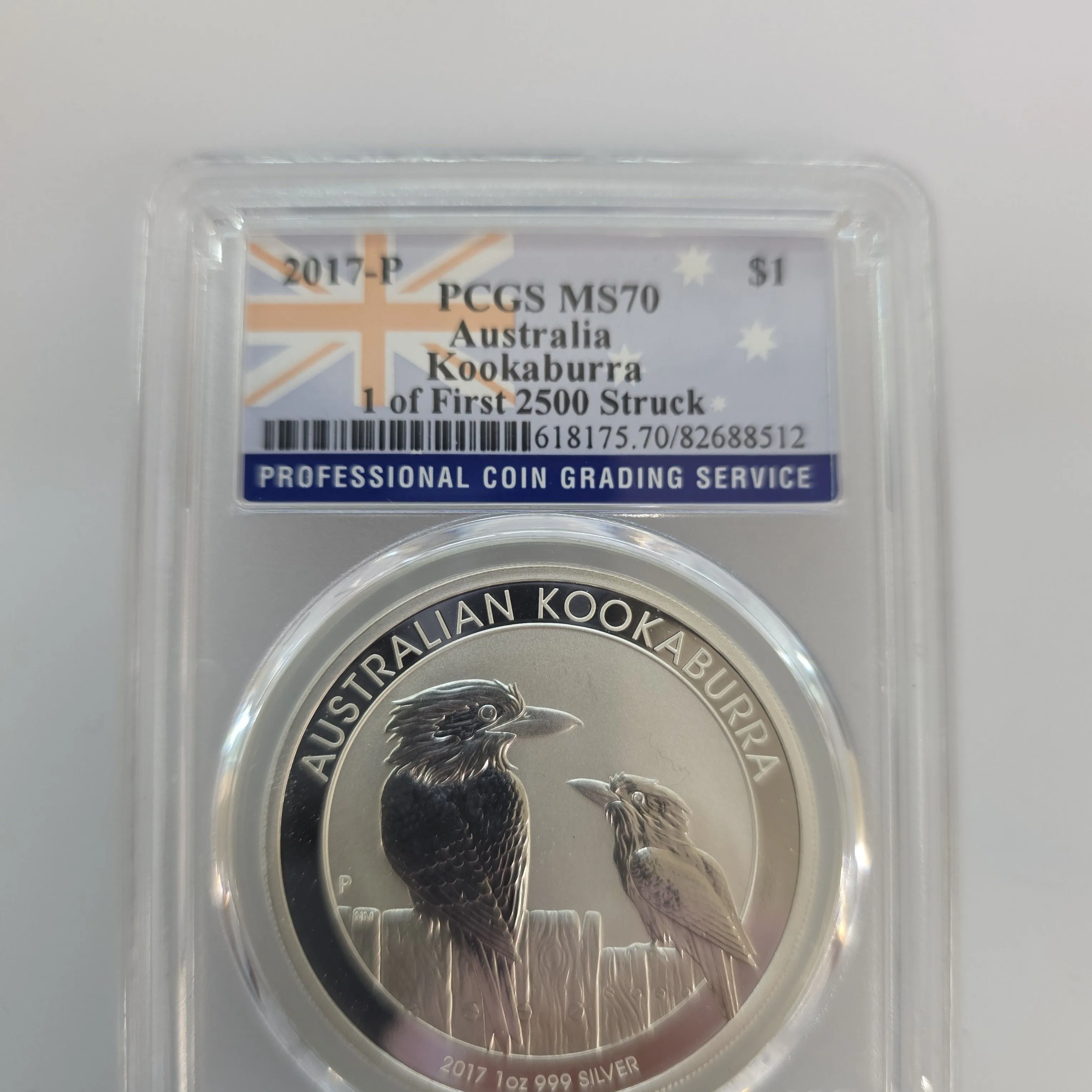 Product image for 2017-P Australia Kookaburra Silver Dollar PCGS MS70
