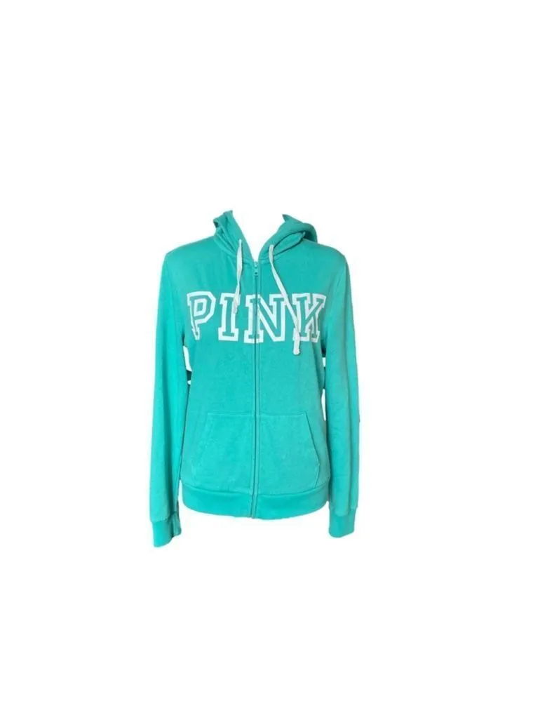 Product image for Women's PINK Victoria's Secret Teal Hoodie Size S