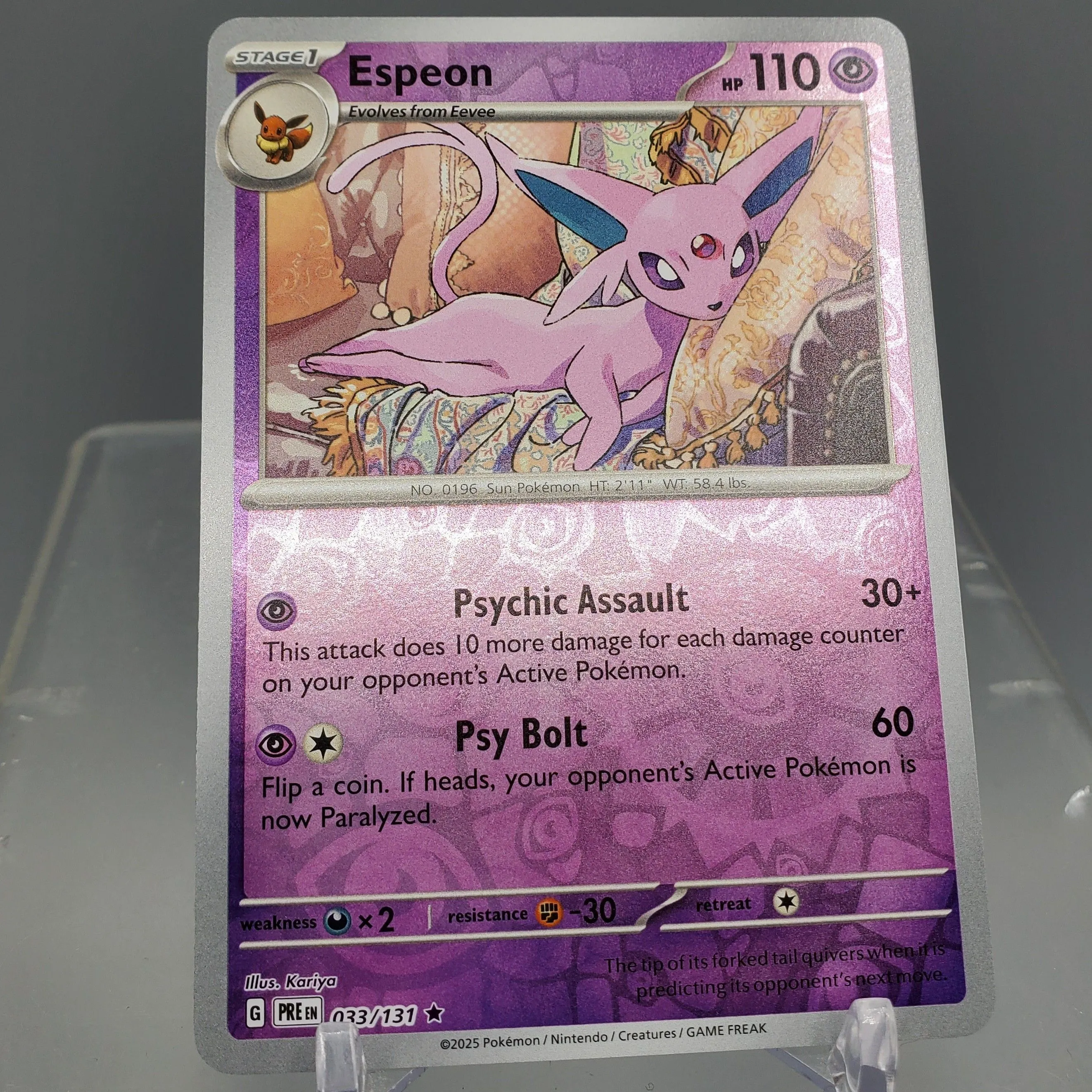 Pokemon TCG Prismatic Evolutions Series Espeon Reverse Holo Card  Whatnot:  Shop, Sell, Connect