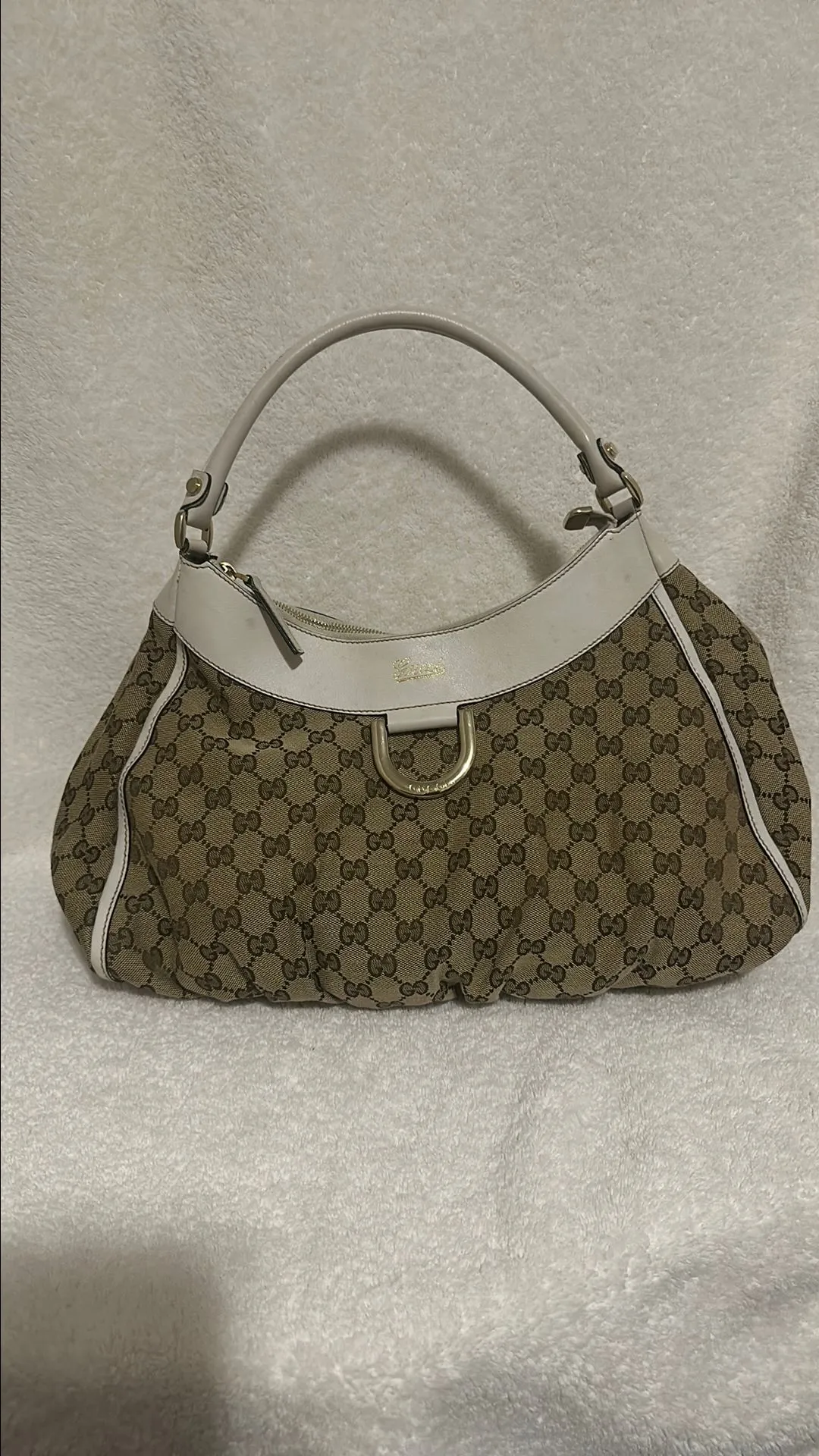 Product image for Gucci monogram, large D Gold Hobo
