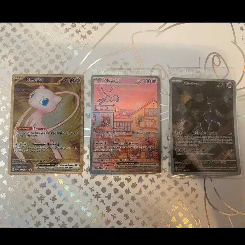 Pokemon 151 UPC Promo Set Mew EX Mewtwo Lot Of 3 both promos 