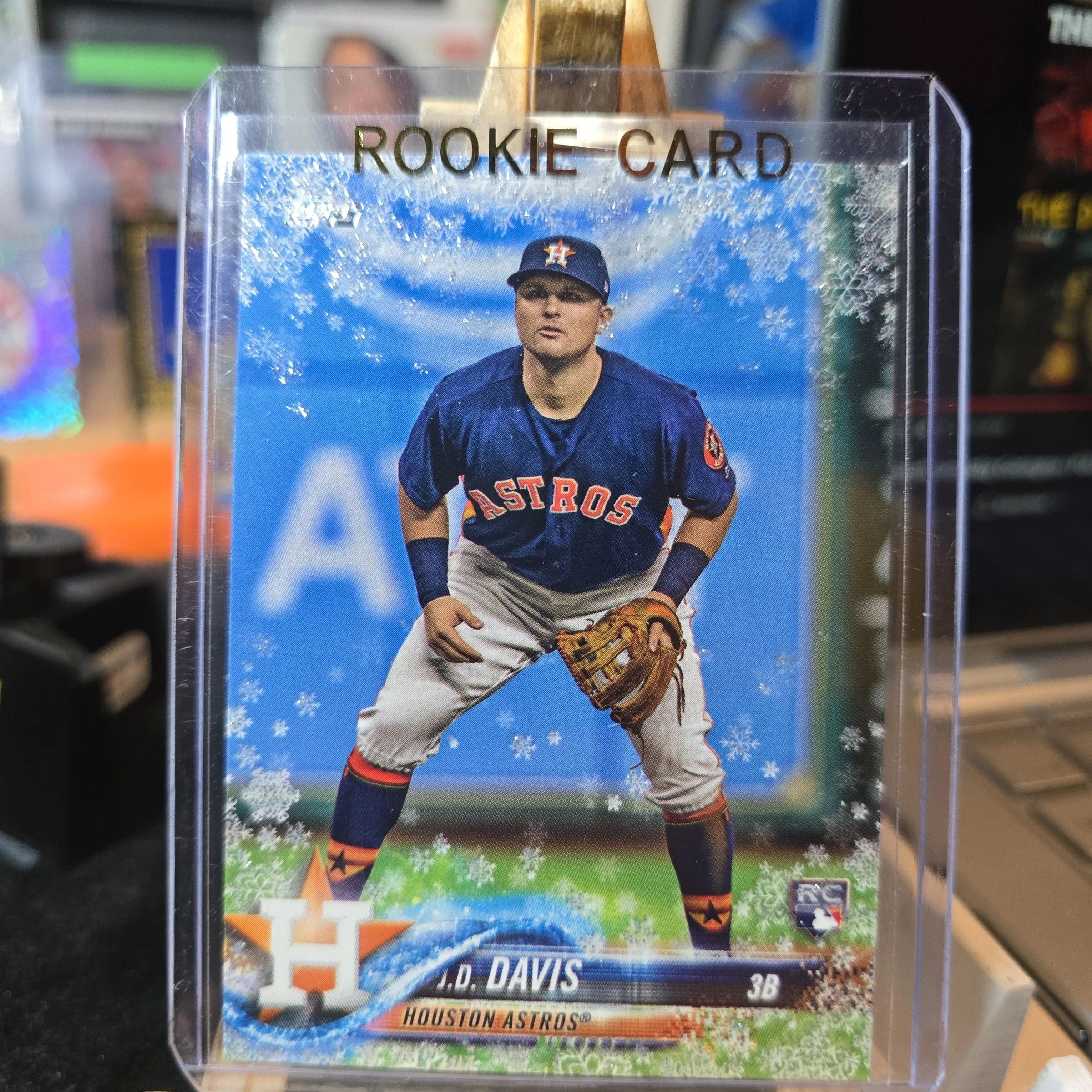 Product image for 2018 topps holiday winter metallic J.D. DAVIS RC