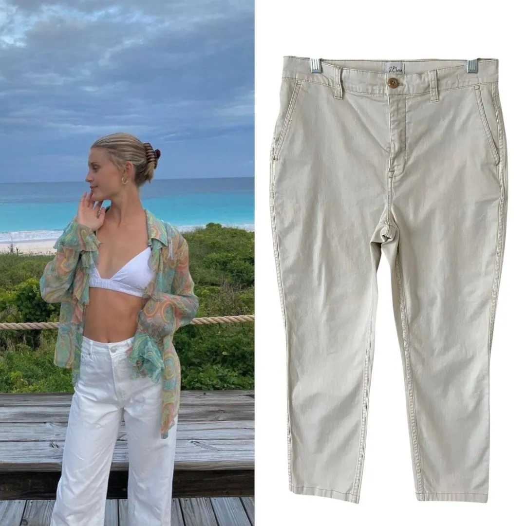 Product image for 33. J.Crew Vintage Straight Chino Pants Cream/Ecru Color 28